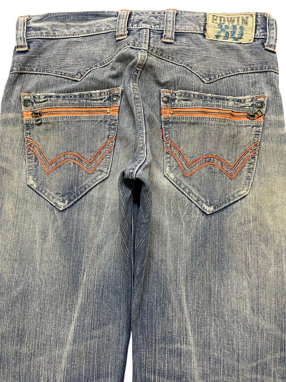 Edwin Edwin XV Exclusive Vintage Mud Wash Whisker Distress Loose Size US 34 / EU 50 - 5 Thumbnail