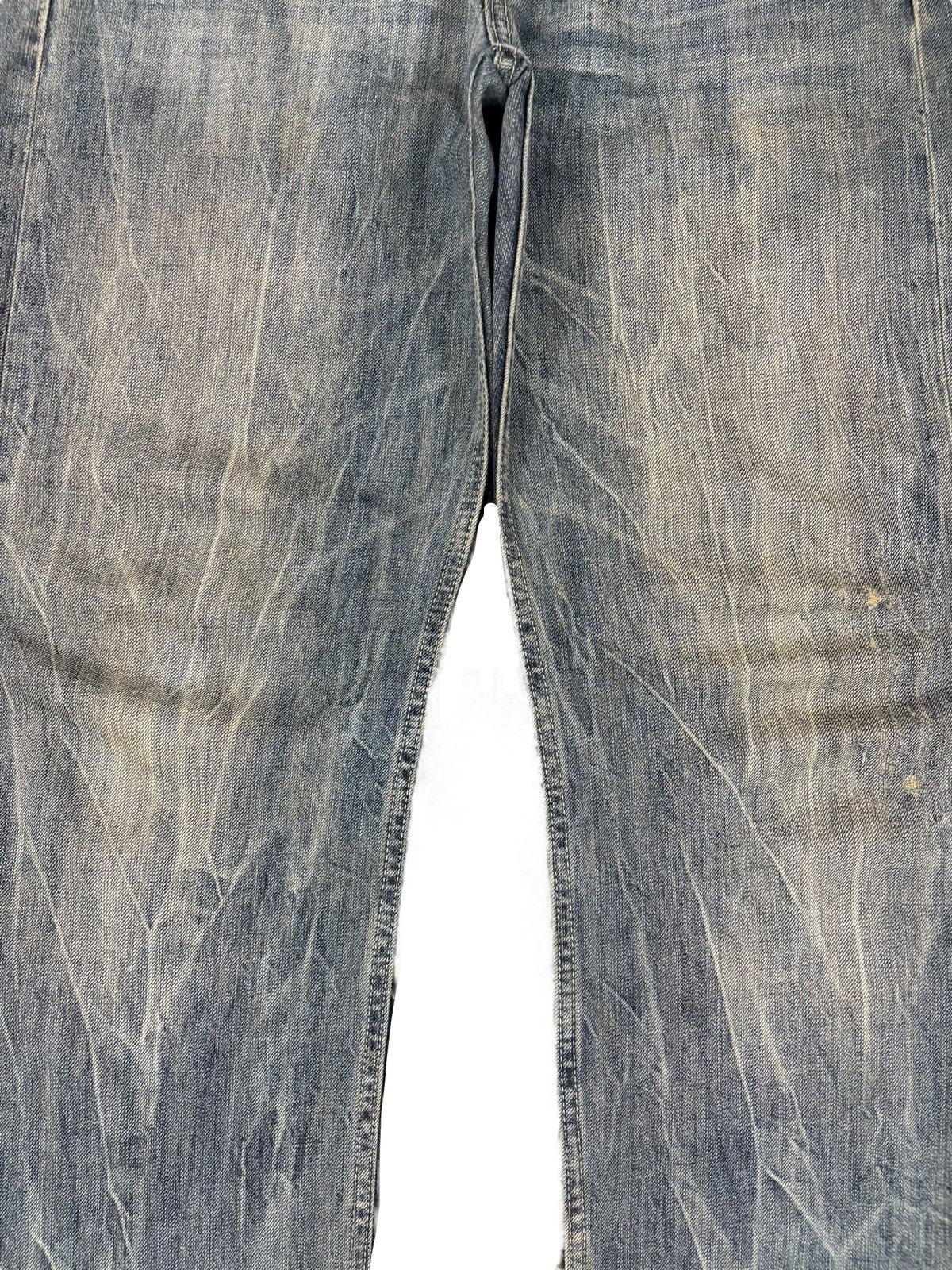 Japanese Brand Vintage Japanese Brand Rusty Wash Distress Baggy Jeans Size US 35 - 5 Thumbnail