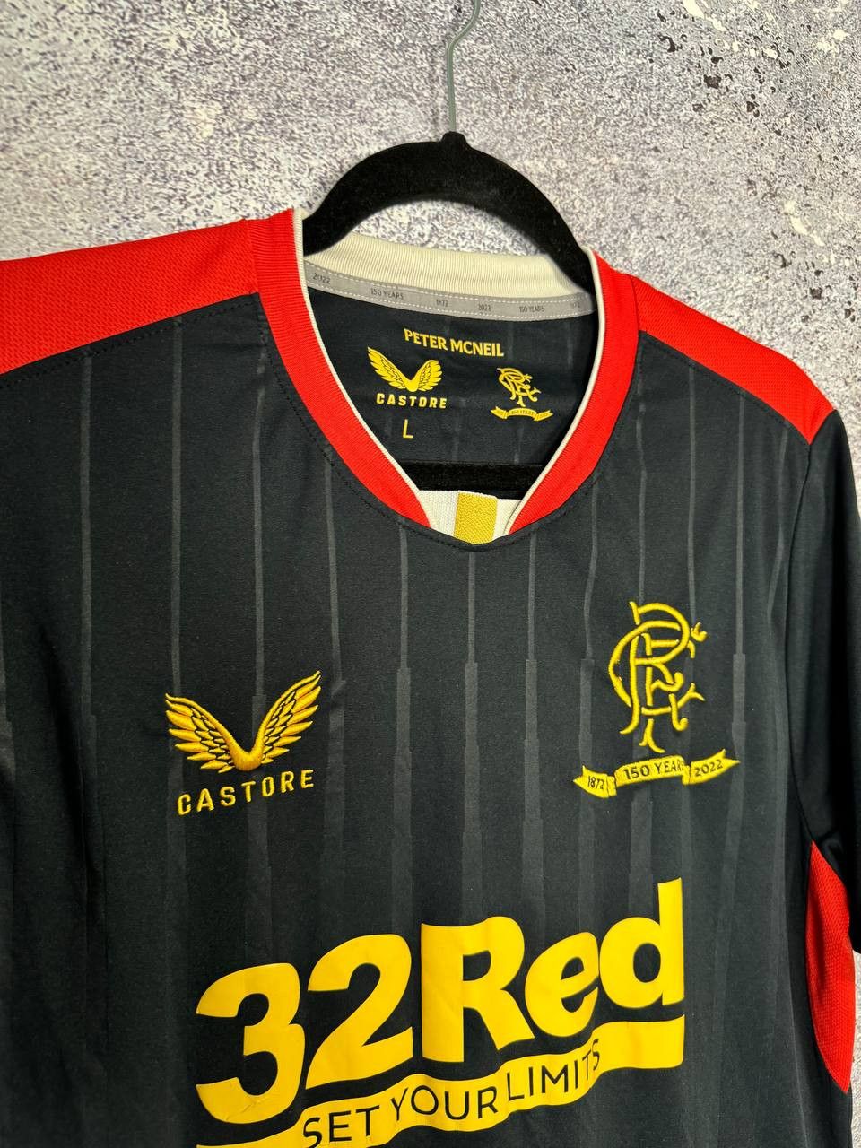 Castore × Vintage Vintage Rangers FC 2021/22 Away Castore Soccer Jersey Size US L / EU 52-54 / 3 - 7 Thumbnail