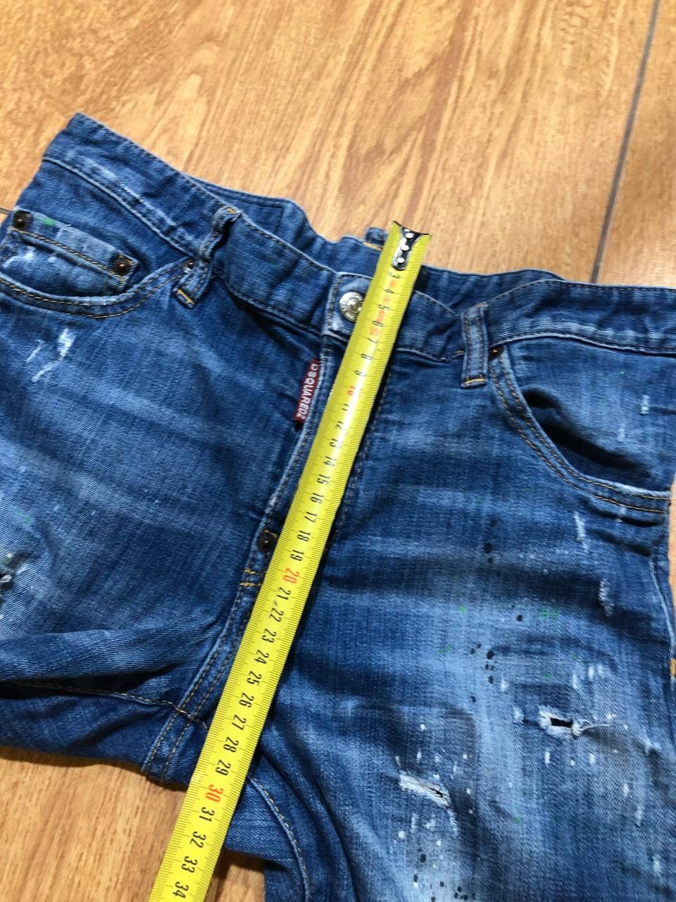 Dsquared2 DSQUARED2 SKINNY DAN Jeans Wash Denim Distressed Button Fly Size US 32 / EU 48 - 14 Thumbnail