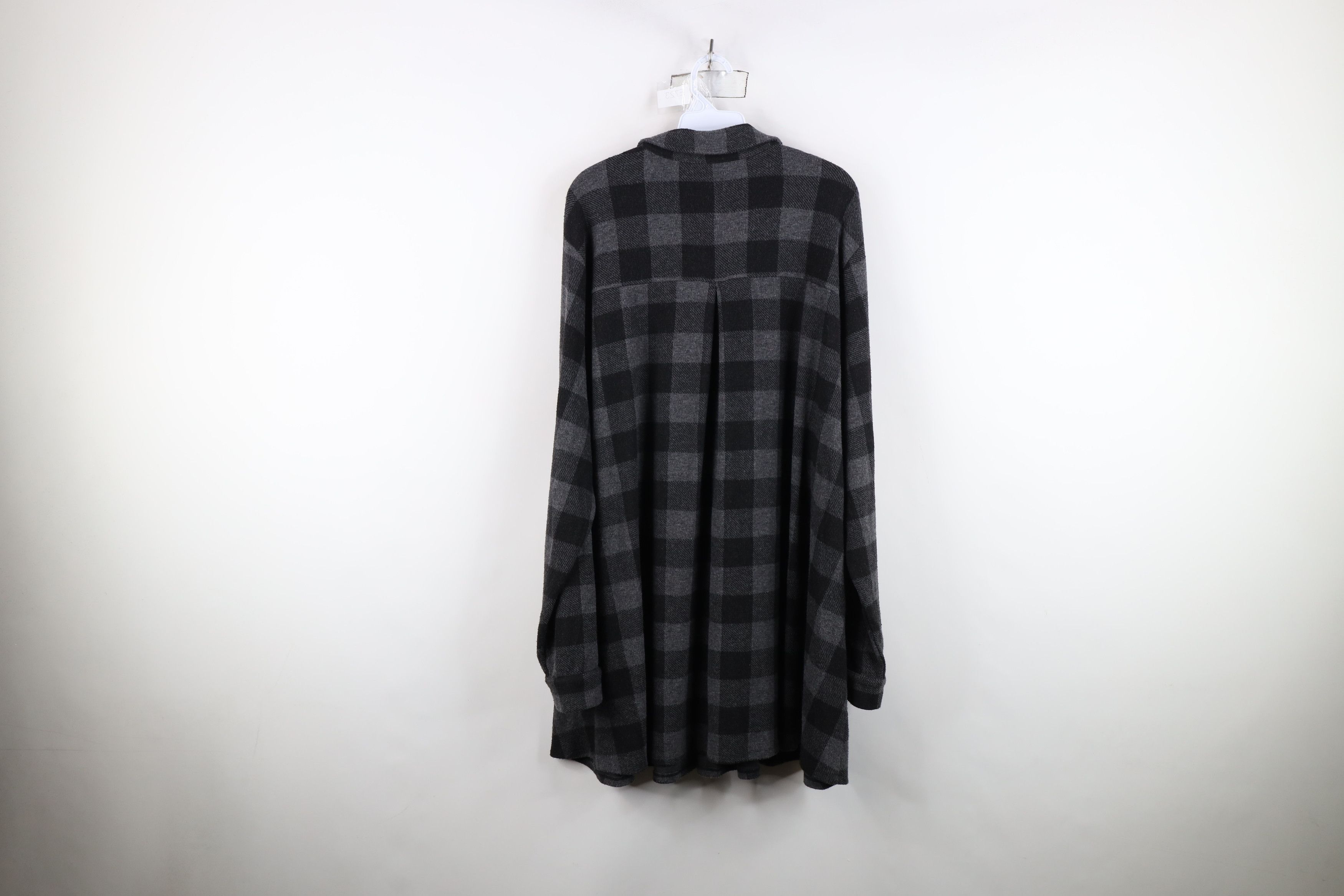 Soft Surroundings Soft Surroundings Collared Fleece Henley Tunic Sweater Plaid Size 3XL / US 20-22 - 12 Thumbnail