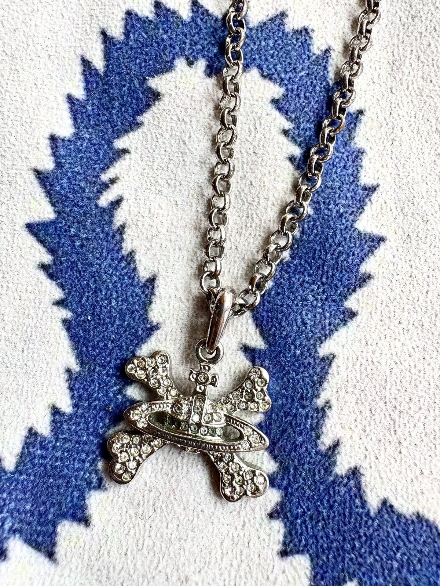 Vivienne Westwood Vivienne Westwood Silver Saturn Necklace Size ONE SIZE - 1 Thumbnail