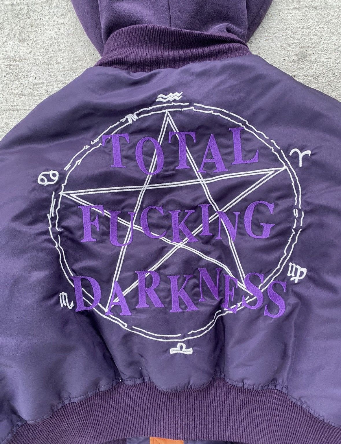 Vetements Vetements Total Fucking Darkness Bomber Purple Cropped - S Size US S / EU 44-46 / 1 - 3 Thumbnail