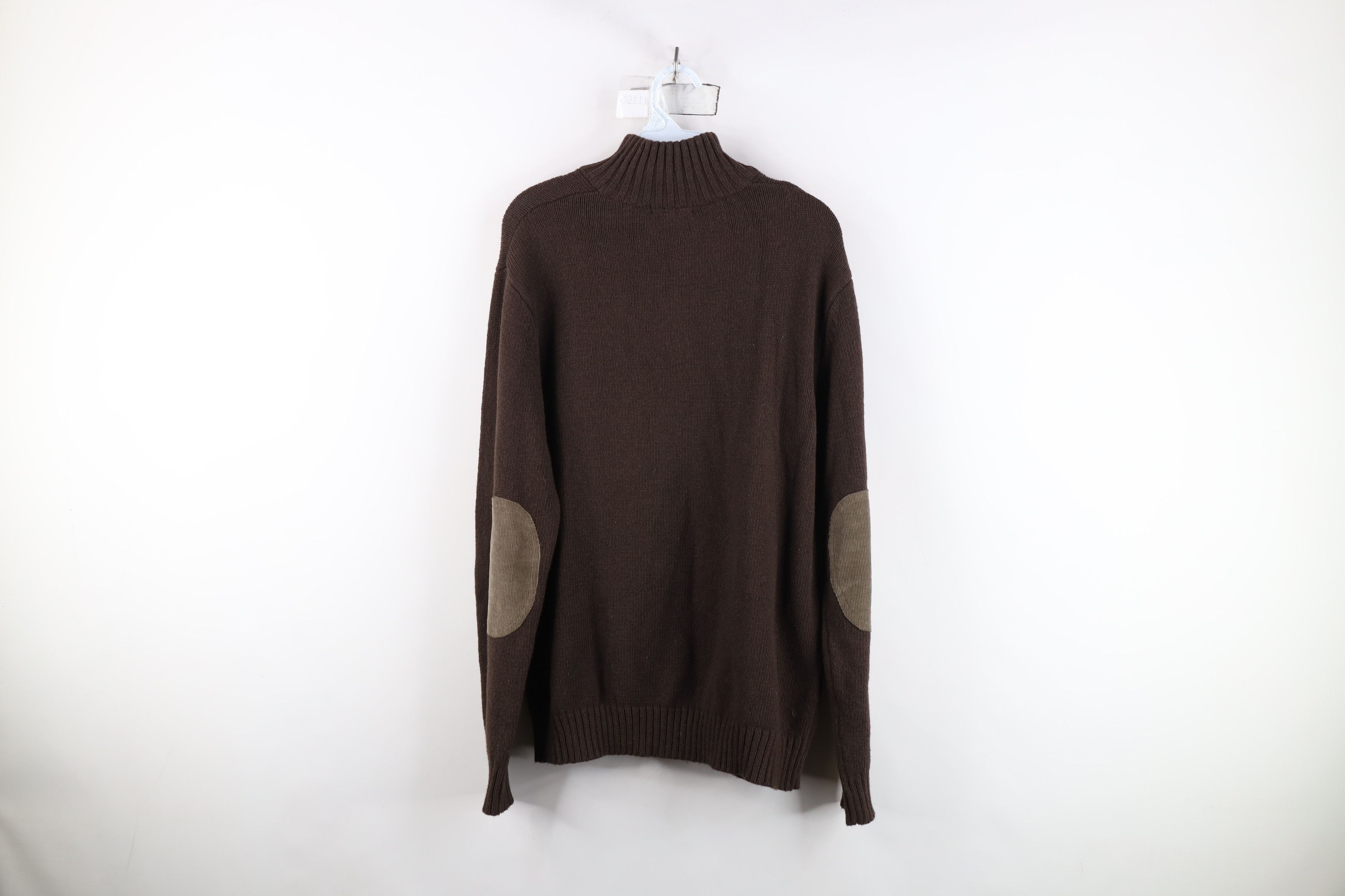 Gap Vintage Y2K Gap Patch Ribbed Knit Half Zip Pullover Sweater Size US L / EU 52-54 / 3 - 12 Thumbnail