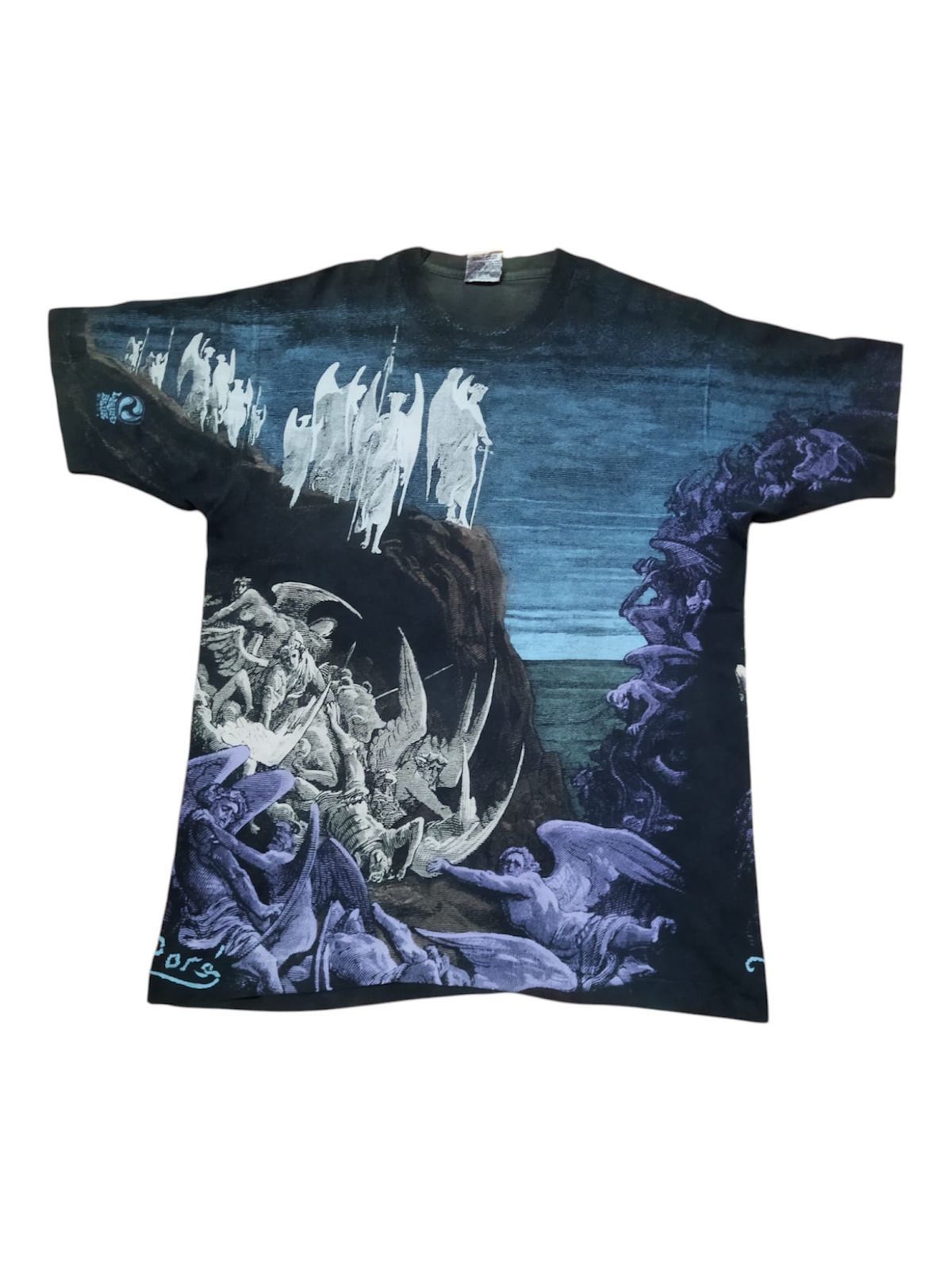 Liquid Blue × Vintage Vintage 90s Liquid Blue All Over Print Tee Size US L / EU 52-54 / 3 - 1 Thumbnail