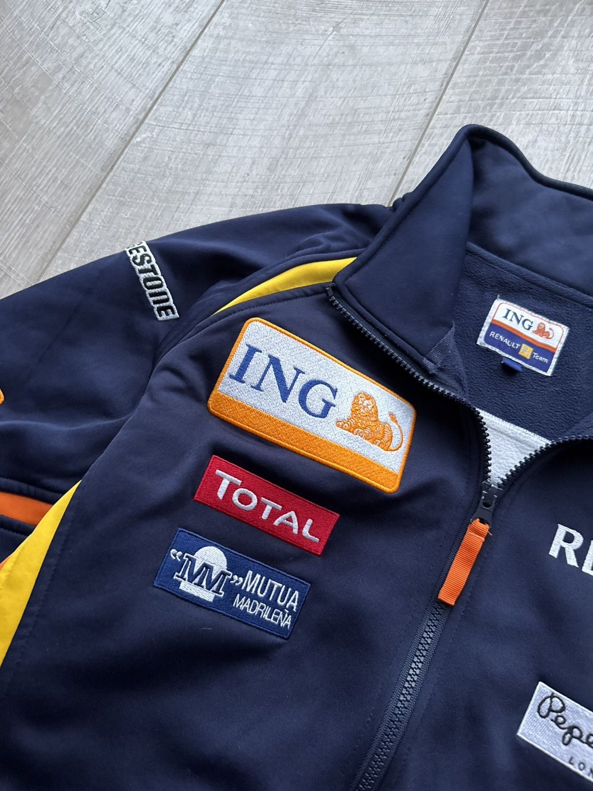 Formula 1 Vintage Renault F1 Team Pepe Jeans ING Total Fleece Jacket Size US L / EU 52-54 / 3 - 4 Thumbnail
