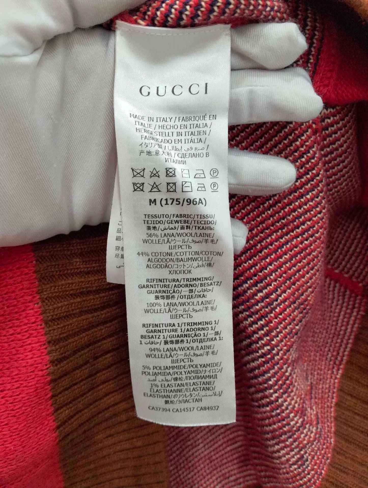 Gucci GUCCI Red Animal Print Knit Cardigan M Size US M / EU 48-50 / 2 - 5 Thumbnail