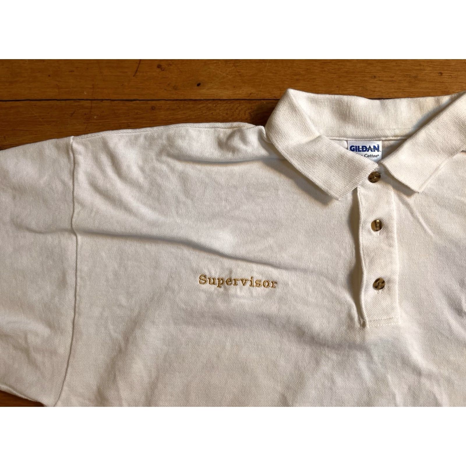 Gildan City of New York Parks and Recreation Staff Polo Shirt Men’s XL White Size US XL / EU 56 / 4 - 4 Thumbnail