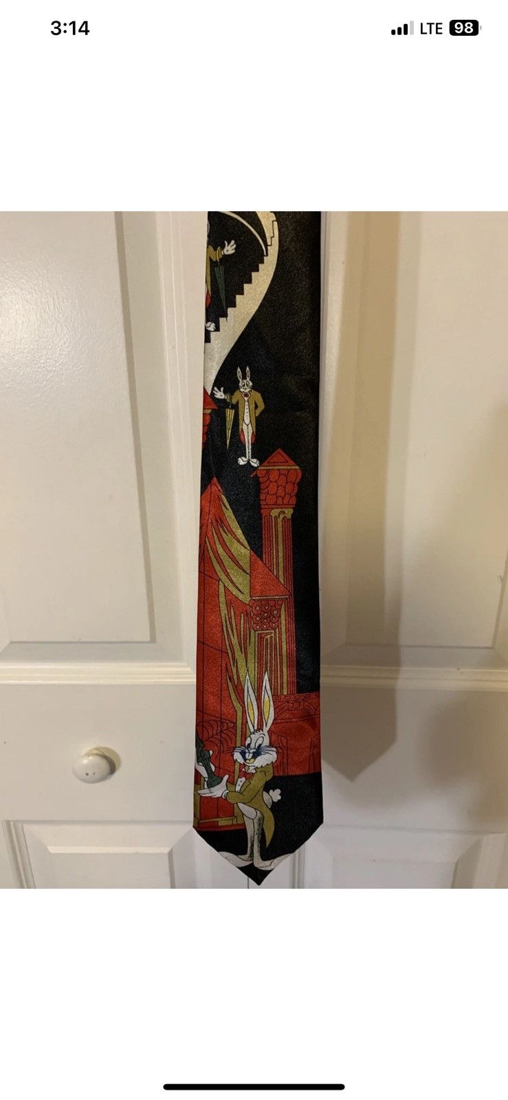 Other Looney Tunes Necktie Tie Bugs Bunny In Tux W/ Award By Simon Size ONE SIZE - 3 Thumbnail