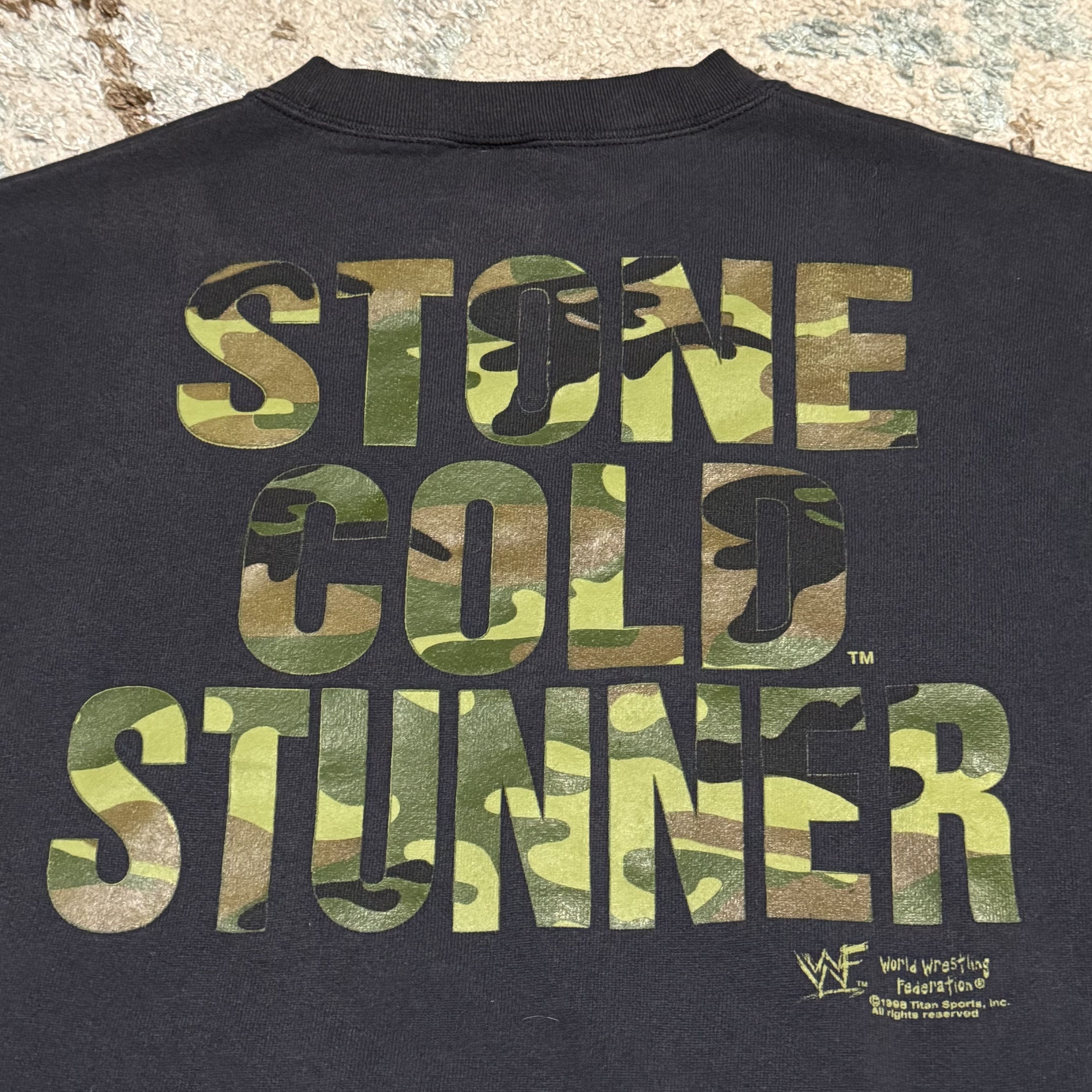 Vintage × WWE × WWF 1998 Stone Cold Stunner Rattlesnake Sweatshirt Large WWF Size US L / EU 52-54 / 3 - 5 Thumbnail