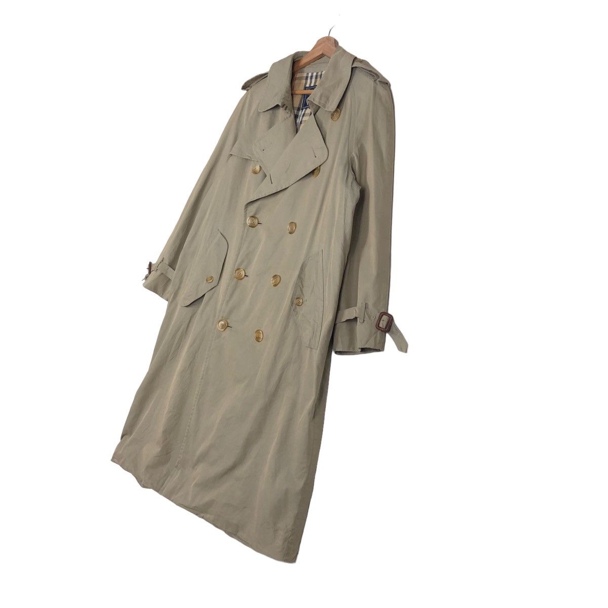 Burberry 🔥Vintage Long Jacket Burberrys Nova Check Blanket Bondage Size US M / EU 48-50 / 2 - 2 Thumbnail