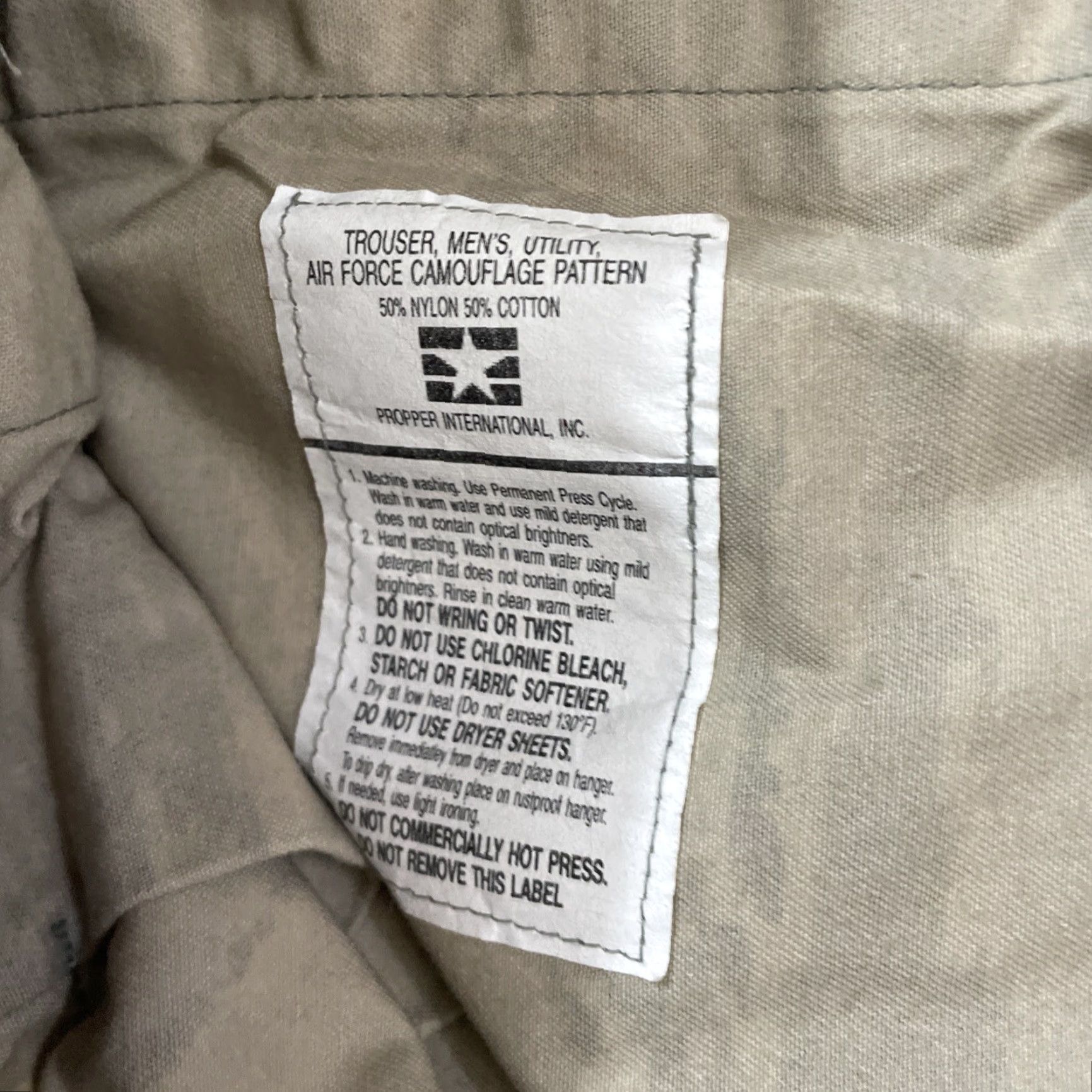Propper Propper Cargo Pants Men 36 Regular Cargo Pants Camouflage Green 36x32 USA Army Workwear Regular Mens Tie-Back Size US 36 / EU 52 - 6 Thumbnail