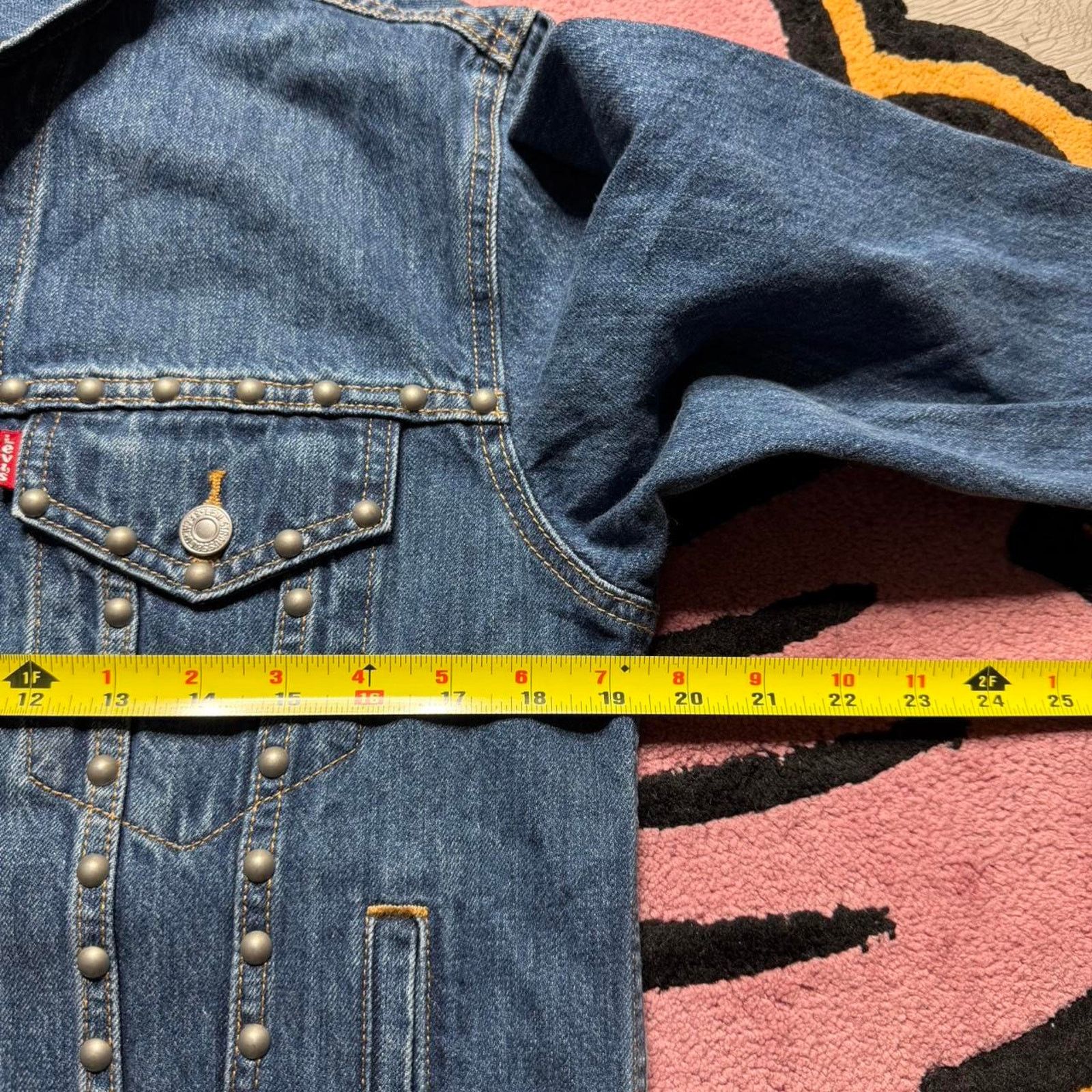 Levi's Levi’s Strauss Studded Denim Trucker Jean Jacket Size Small Size US S / EU 44-46 / 1 - 5 Thumbnail