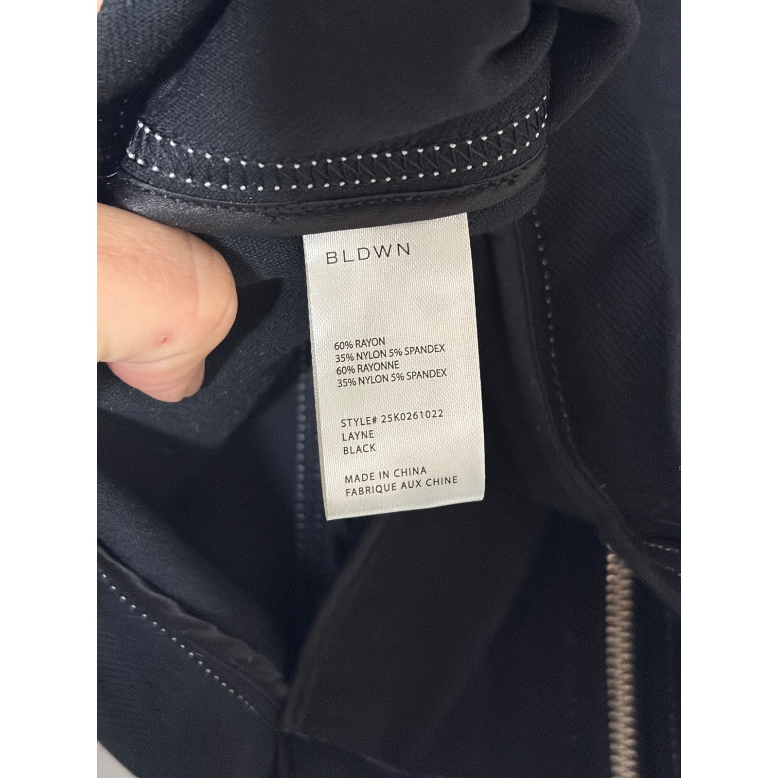 Baldwin BLDWN Baldwin full zip crop black jacket collar sz S Size S / US 4 / IT 40 - 6 Thumbnail