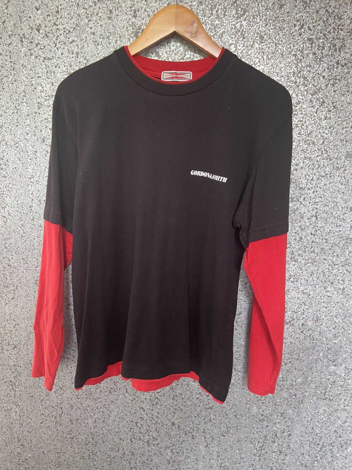 Vintage Vintage 90s Vintage Gordon & Smith t shirt double sleeve Size US L / EU 52-54 / 3 - 5 Thumbnail