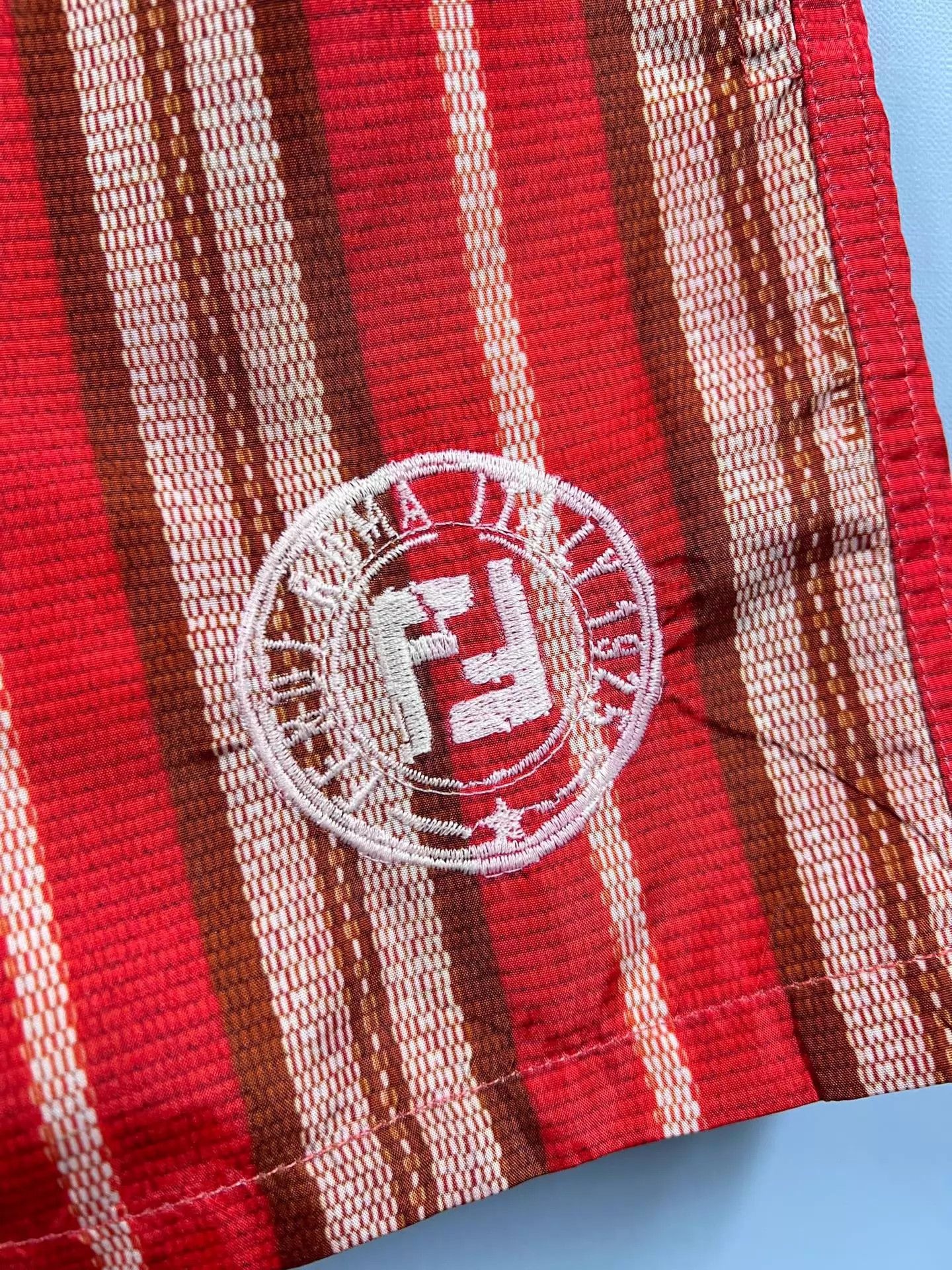 Fendi Fendi 99 New red striped sport shorts 48 Size US 32 / EU 48 - 4 Thumbnail