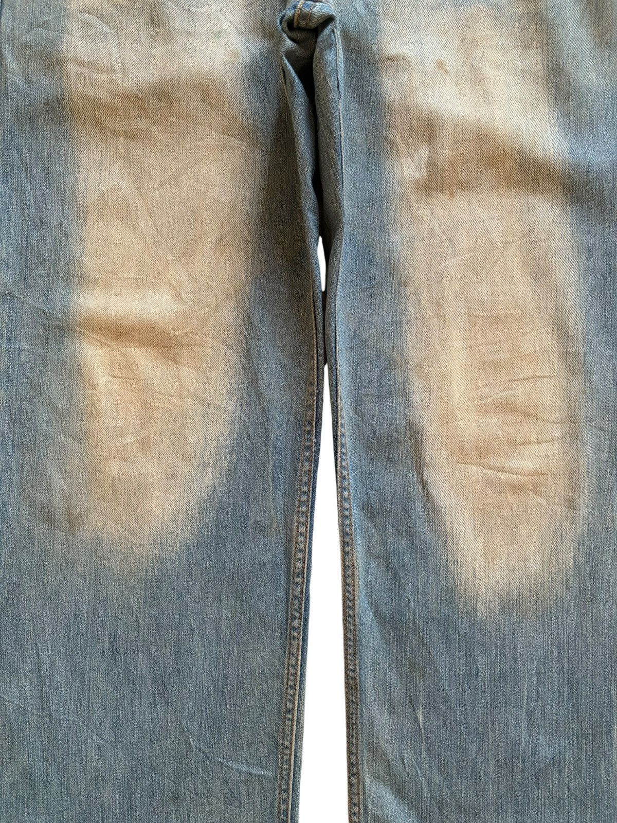 Japanese Brand Vintage Japanese Brand Bleached Rusty Wash Baggy Jeans Size US 32 / EU 48 - 5 Thumbnail