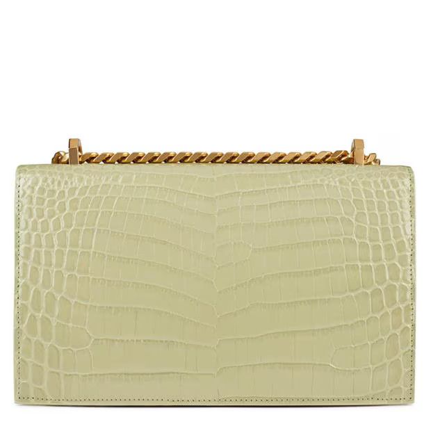Alexander McQueen o1g2r1mq0824 Size: OS / Crocodile Effect Jewelled in Sage Size ONE SIZE - 2 Thumbnail