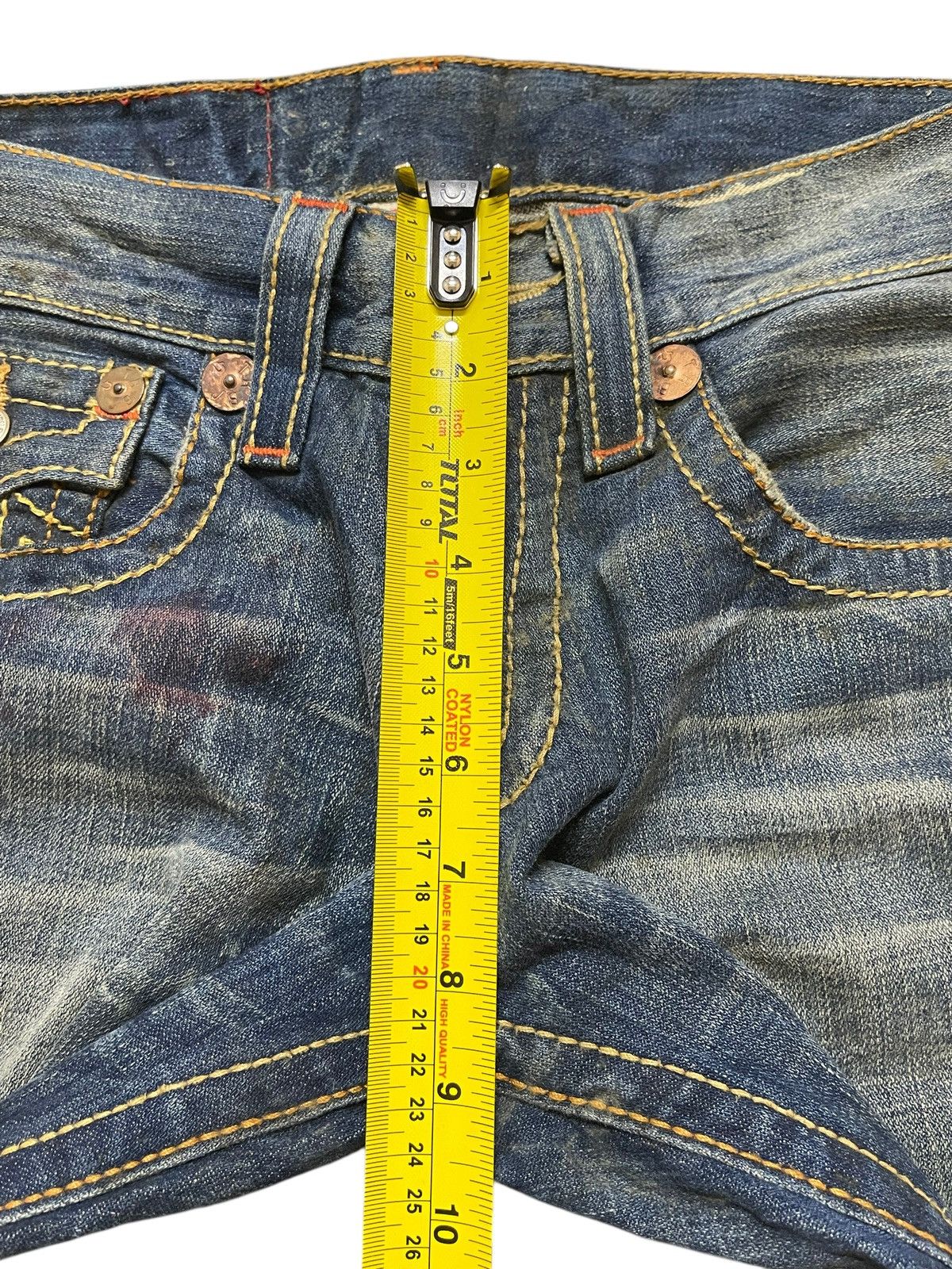 True Religion Vintage Usa True Religion Mud Wash Whiskers Bootcut Wide Leg Size US 31 - 16 Thumbnail
