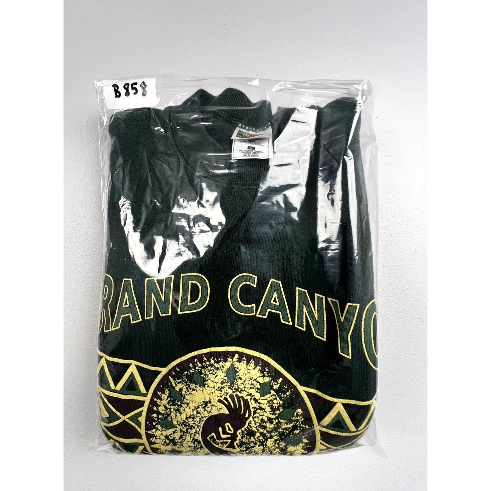Fruit Of The Loom VINTAGE Grand Canyon Fruit of the Loom Sweatshirt Mens Large Green Graphic Size US L / EU 52-54 / 3 - 6 Thumbnail