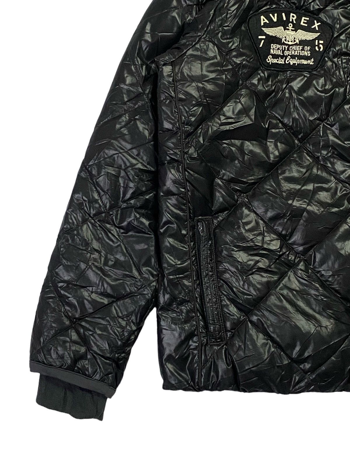 Avirex Avirex USN Big Logo Puffer Jacket Size US XL / EU 56 / 4 - 18 Thumbnail