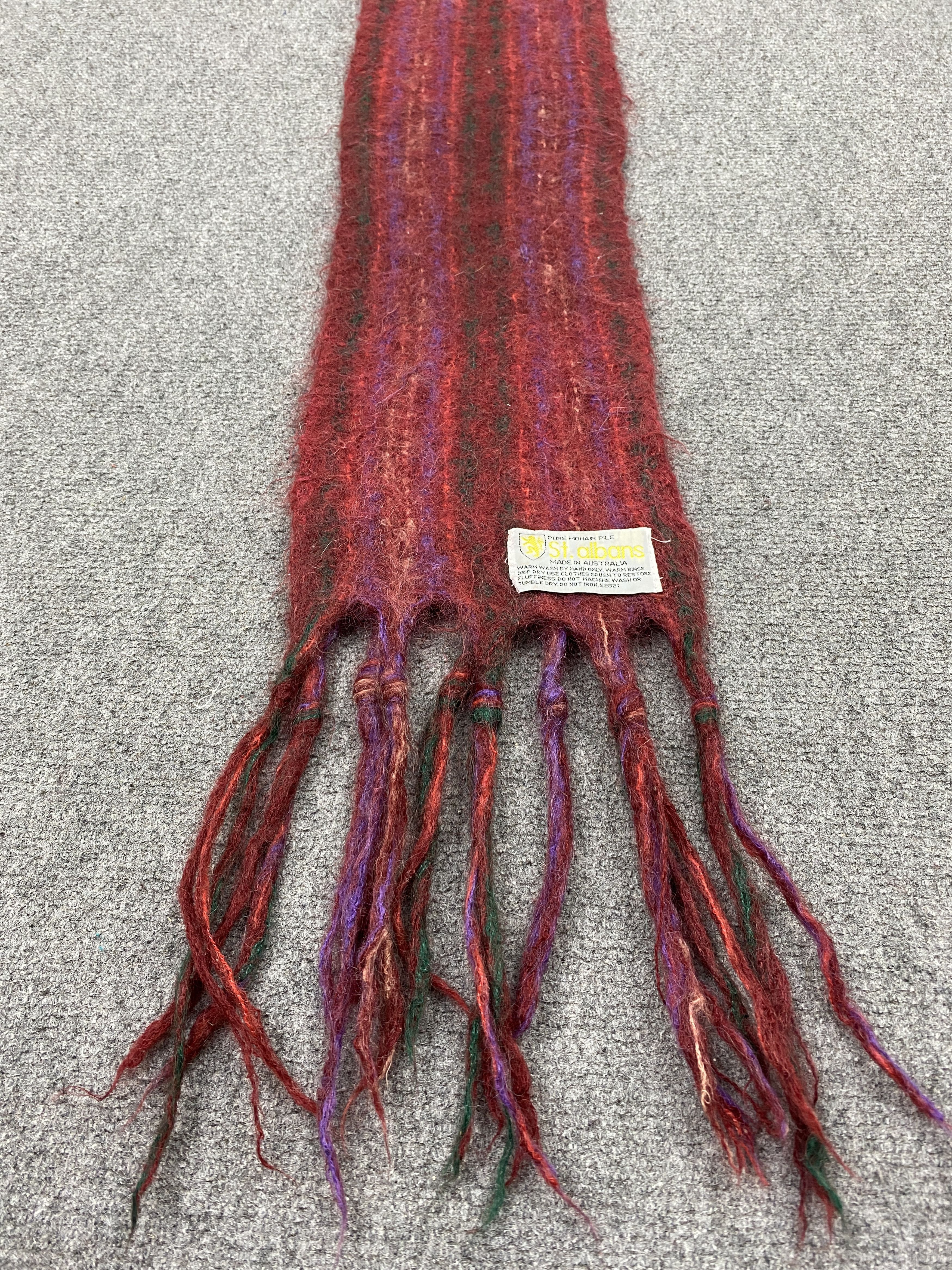 Other ST.ALBANS Plaid Mohair Scarf Muffler - SC0112 Size ONE SIZE - 4 Thumbnail