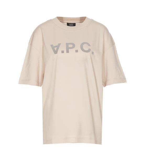 A.P.C. A.P.C. Men T-Shirts COHBO M26385 AAE Beige Size US XL / EU 56 / 4 - 1 Thumbnail