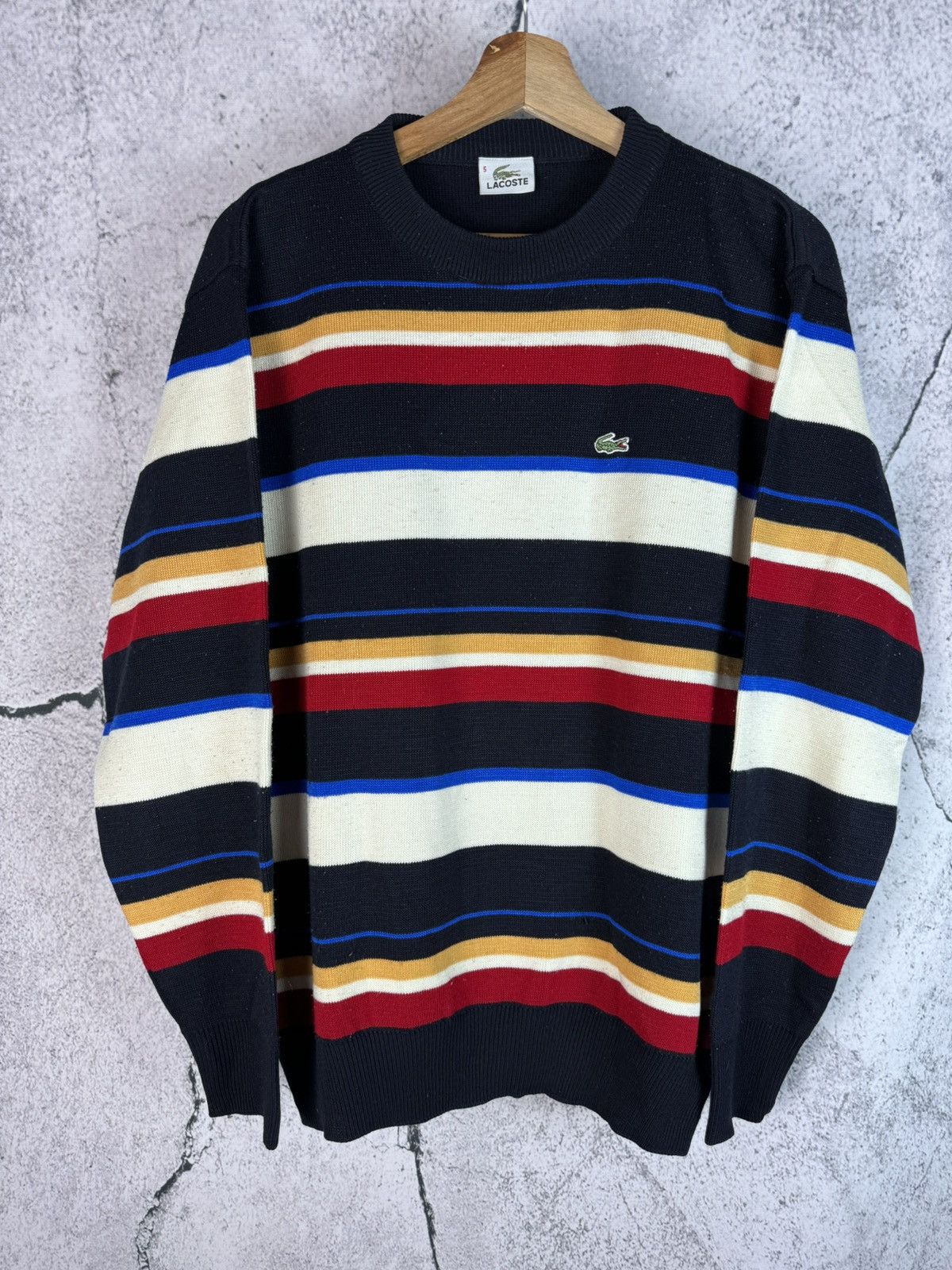 Lacoste Lacoste Vintage Men’s Rare Wool Sweater Size US M / EU 48-50 / 2 - 1 Thumbnail