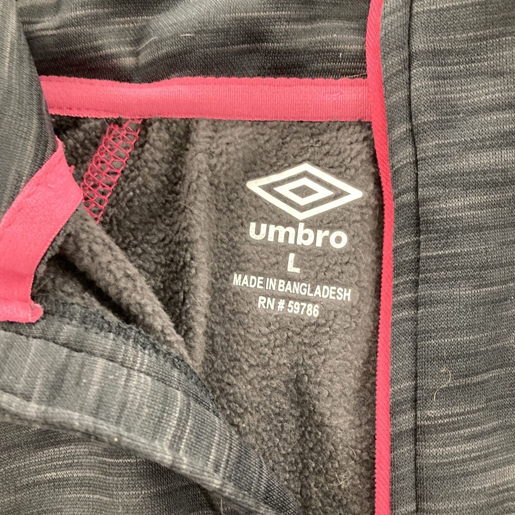 Umbro Umbro Pullover Womens Large Gray Pink Athletic Athleisure Size L / US 10 / IT 46 - 6 Thumbnail