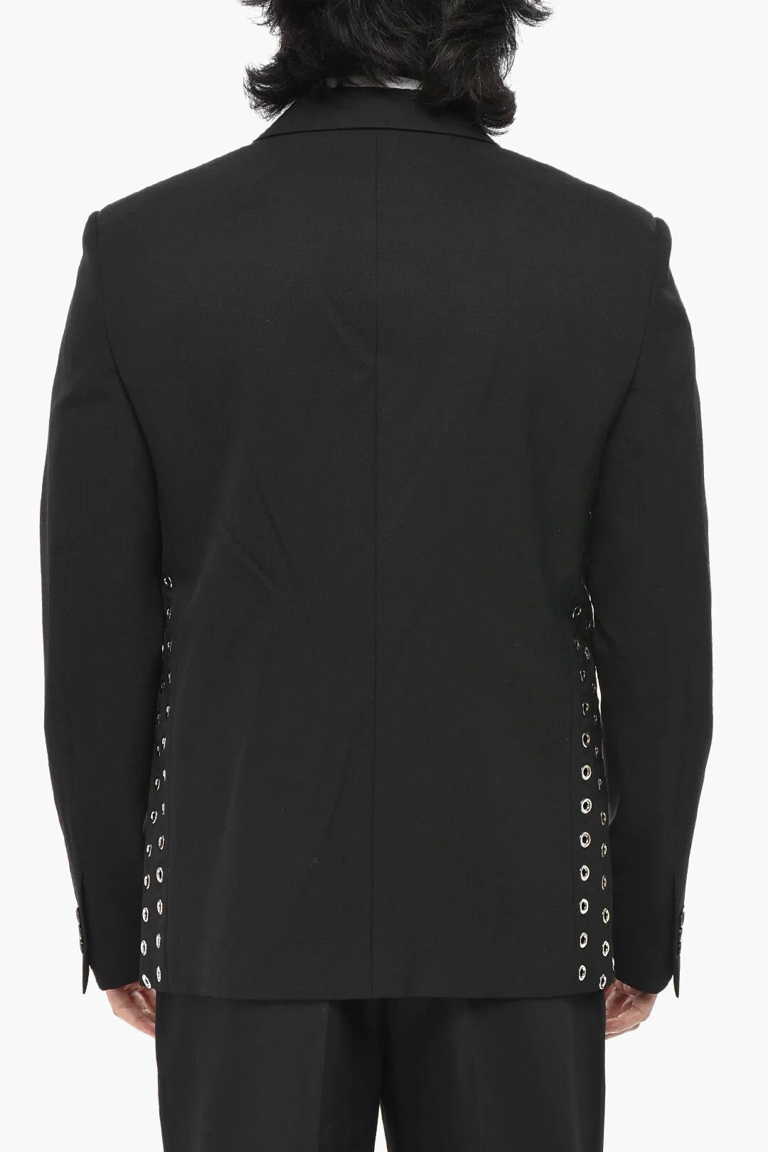 Off-White og1mm0426 Virgin Wool Blazer in Black Size US L / EU 52-54 / 3 - 2 Thumbnail