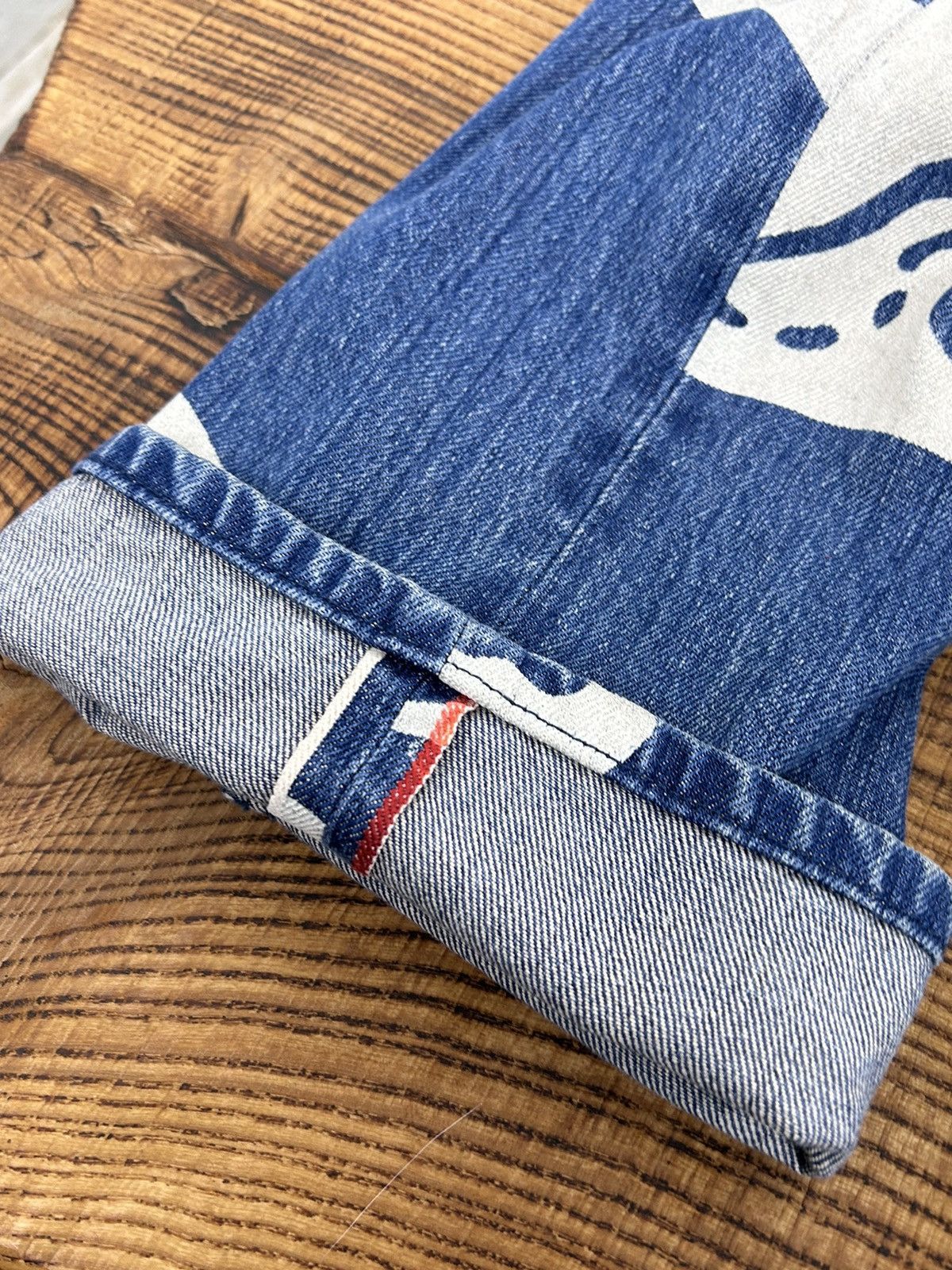 Life's a Beach Life's A Beach Allover Bones Print Denim Jeans Surfing Size US 34 / EU 50 - 10 Thumbnail