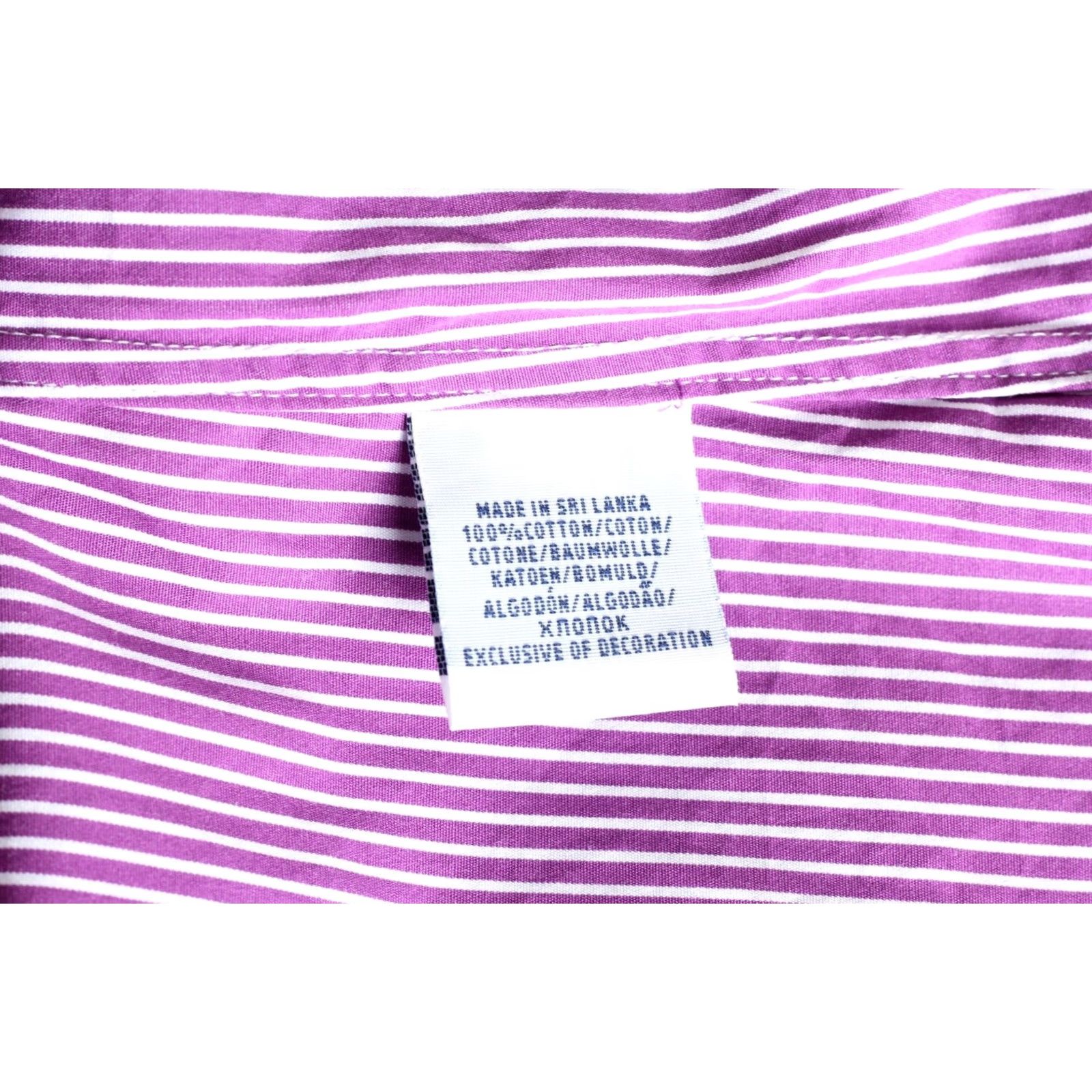 Polo Ralph Lauren VINTAGE POLO RALPH LAUREN Custom Fit Formal Shirt Men Size 15 Long Sleeve Striped VR0598 Size 40R - 7 Thumbnail
