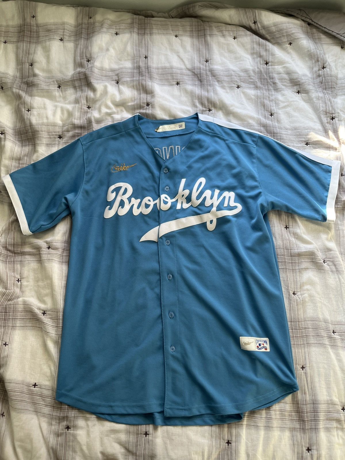 Nike Nike Jackie Robinson Jersey Size US L / EU 52-54 / 3 - 1 Thumbnail
