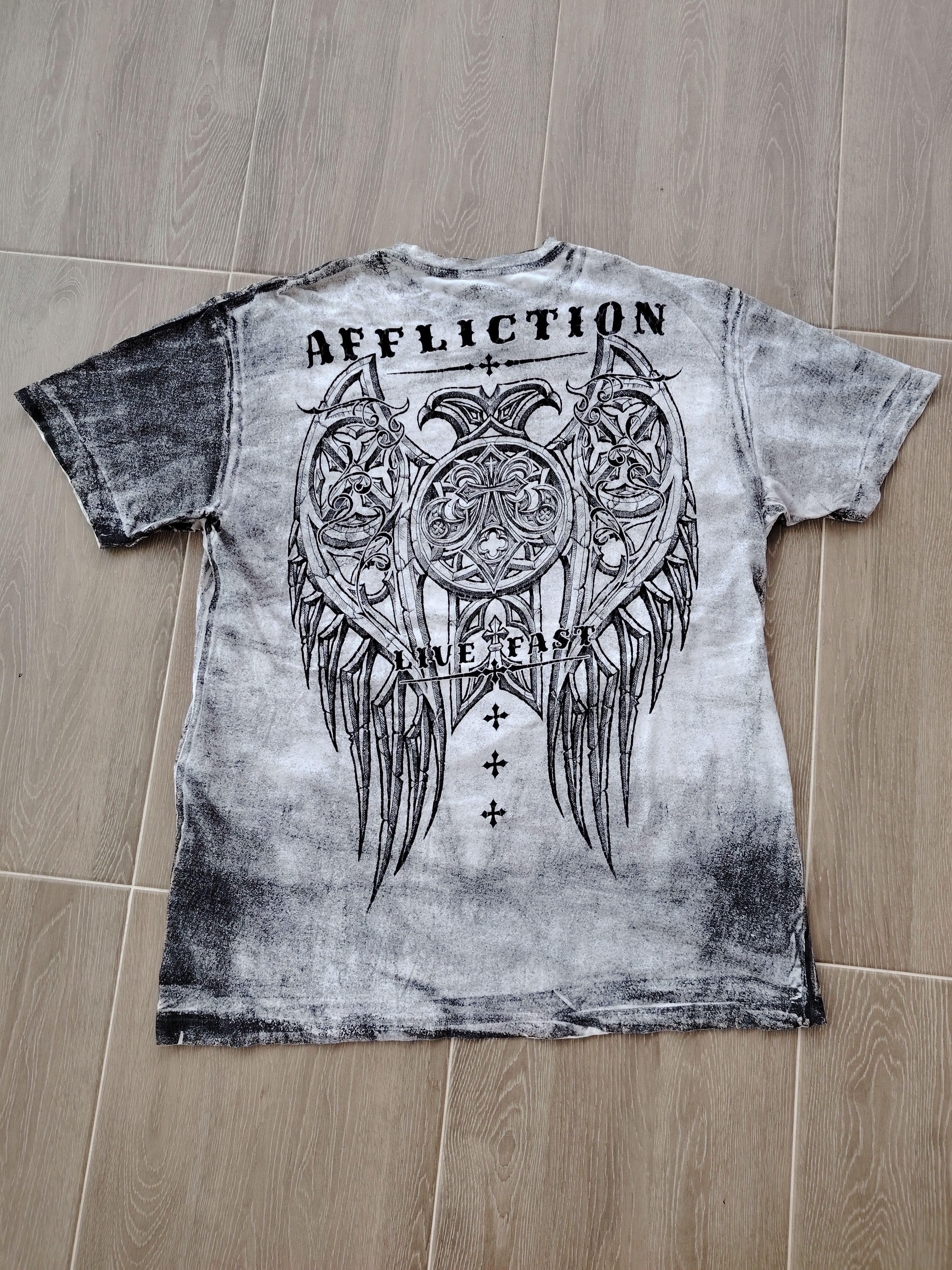 Affliction Affliction Live Fast USA Tie Dye T-Shirt Size US XL / EU 56 / 4 - 1 Thumbnail