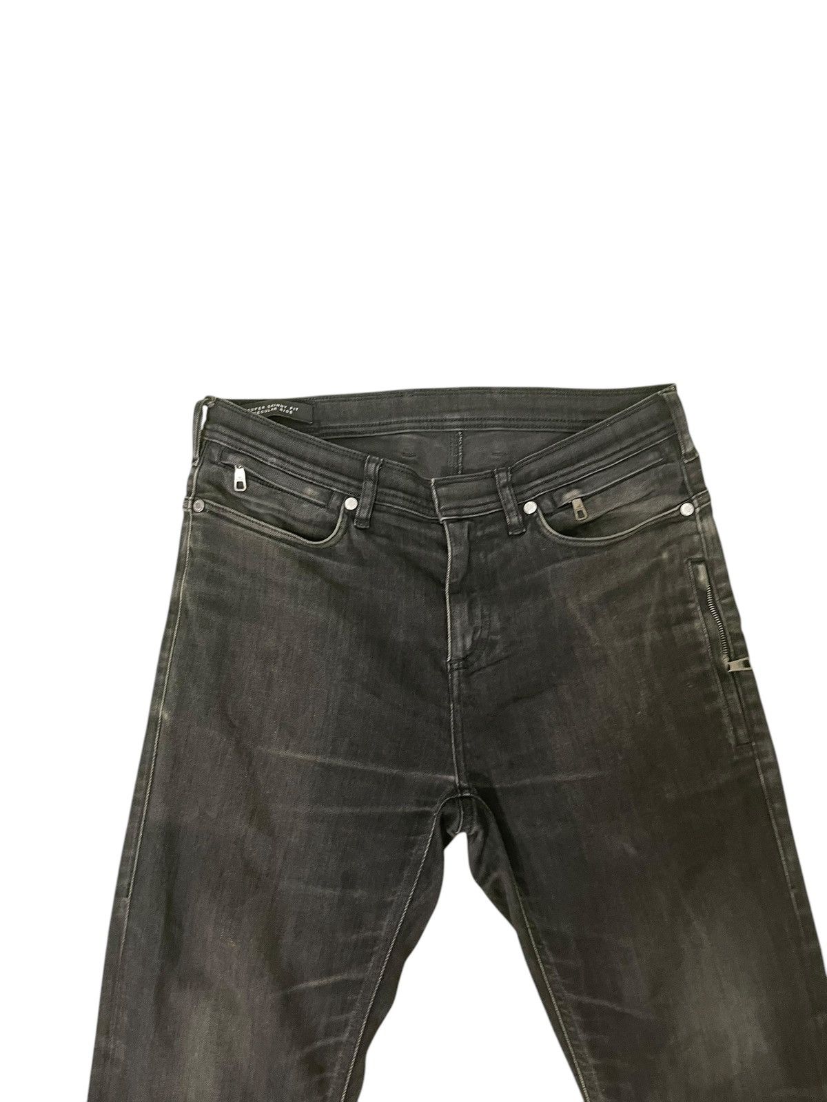 Neil Barrett Skinny Jeans Neil Barrett Italy Stretch Faded Black 1🟦0 Size US 32 / EU 48 - 6 Thumbnail
