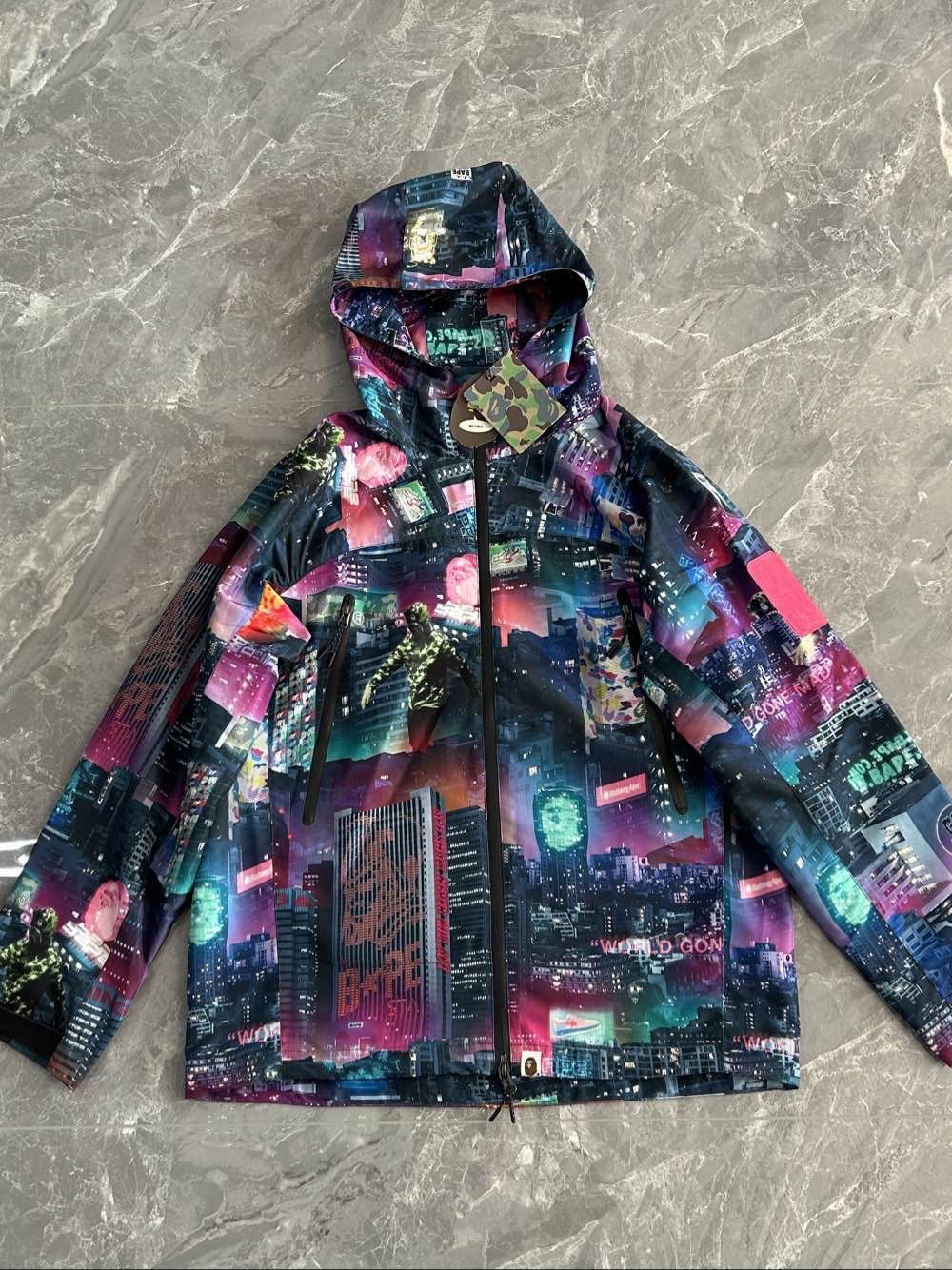 Bape A Bathing Ape City Print Light Jacket Size L Size US L / EU 52-54 / 3 - 1 Thumbnail