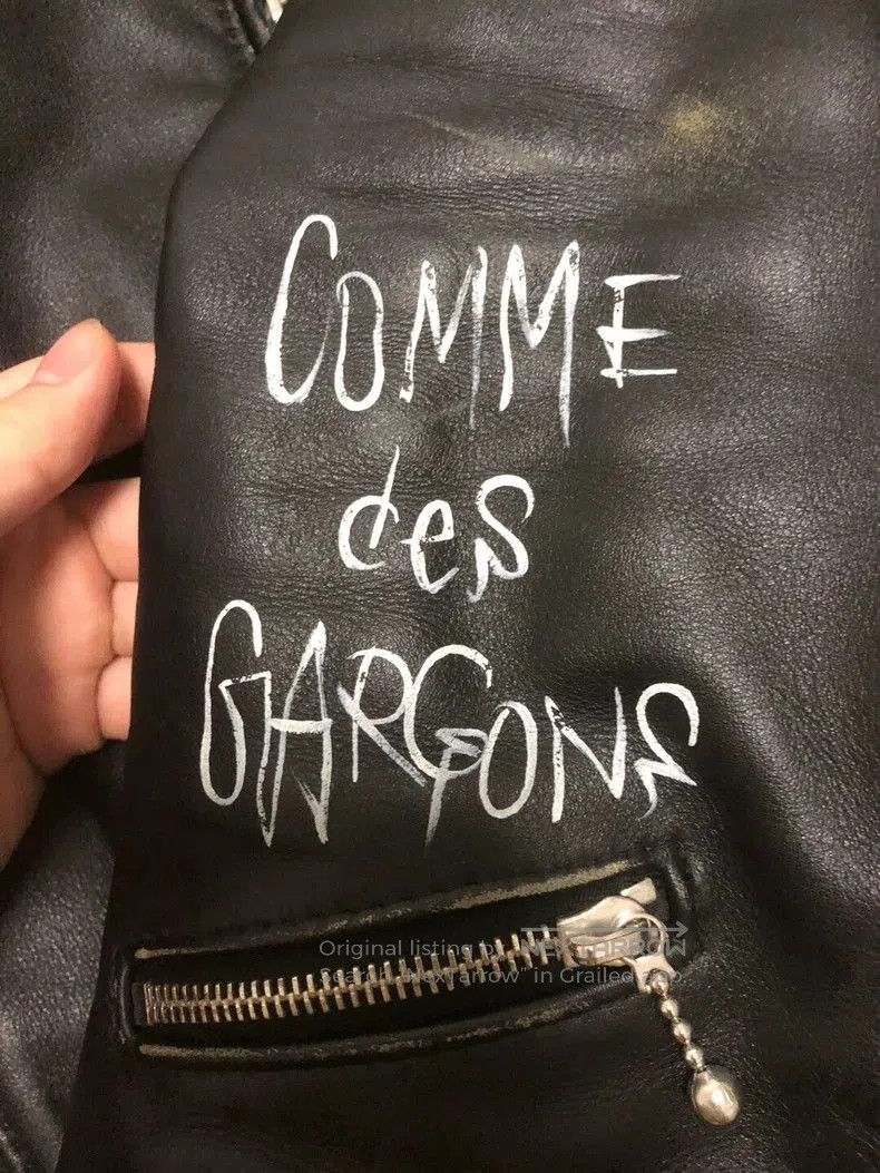 Comme des Garcons Lewis Leather Distressed Leather Jacket. Size US L / EU 52-54 / 3 - 2 Thumbnail