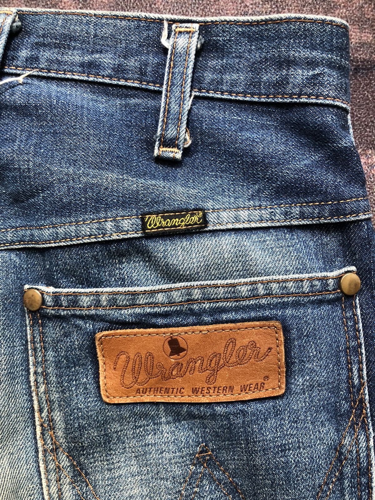 If Six Was Nine Vintage 80s Wrangler Blue Bells Selvedge Jeans Size US 28 / EU 44 - 9 Thumbnail