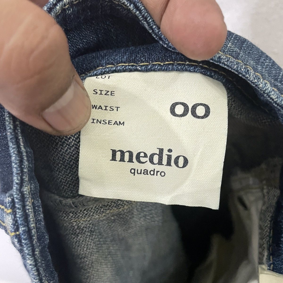 Japanese Brand Vintage Medio Quadro Denim Jeans Size 27" / US 4 / IT 40 - 6 Thumbnail