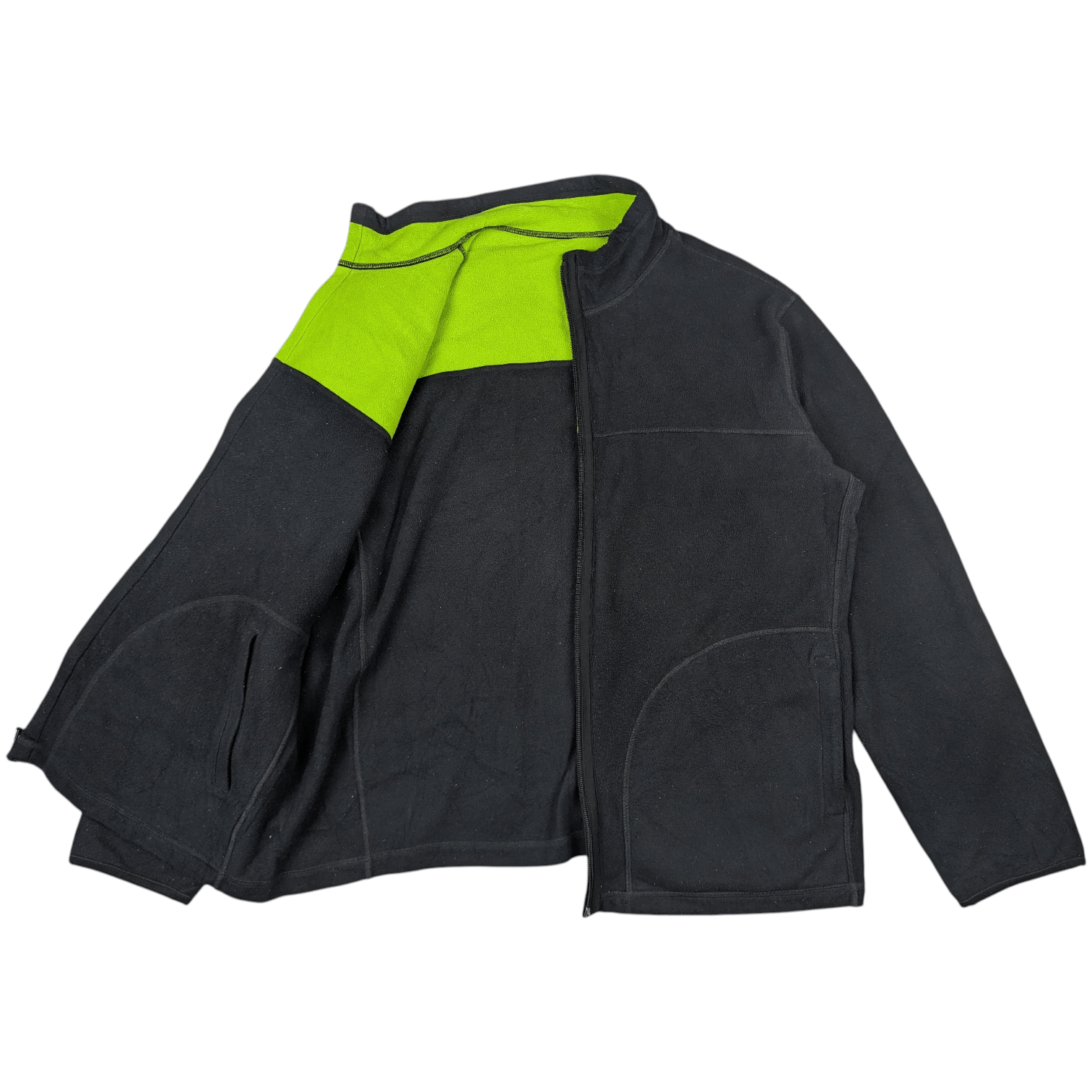 Uniqlo UNIQLO Reversible Black Yellow Sherpa Fleece Jacket Size US XL / EU 56 / 4 - 5 Thumbnail