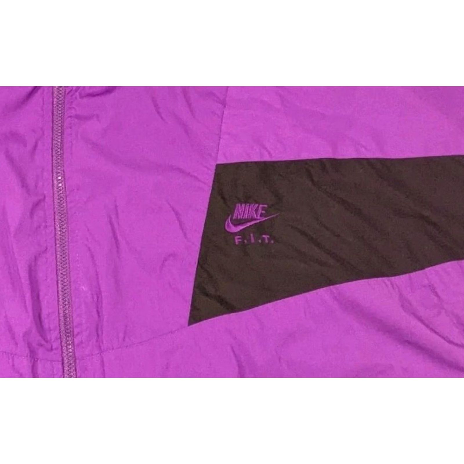 Nike VINTAGE Nike Tracksuit Jacket + Pants Full Zip Large Purple 90s Mens Size 42R - 4 Thumbnail