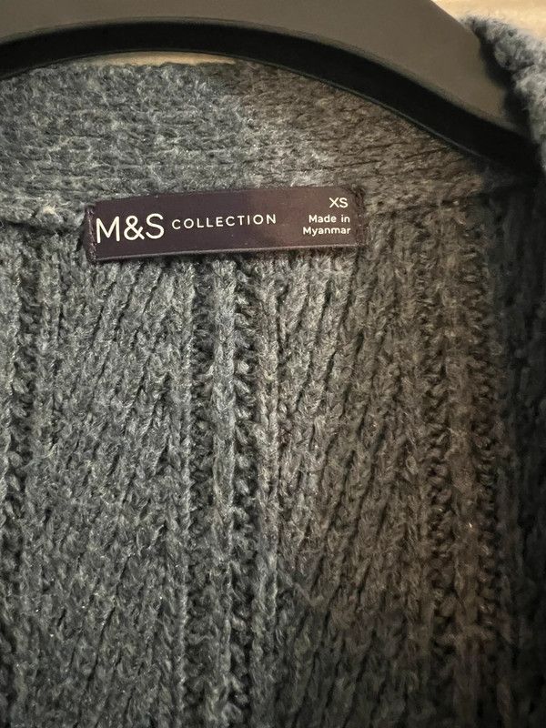 Marks & Spencer Marks and Spencer grey/ blue cardigan size 6 Size XS / US 0-2 / IT 36-38 - 3 Thumbnail
