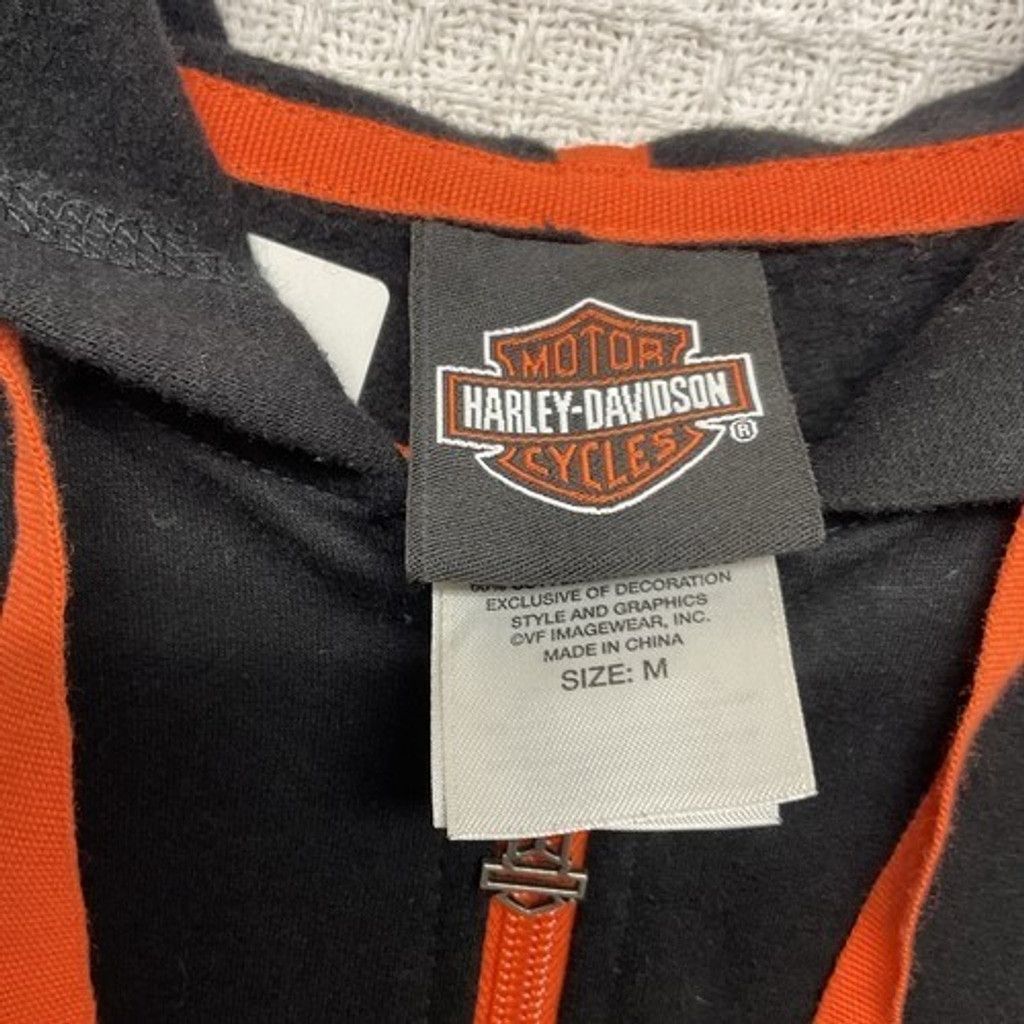 Harley Davidson Harley-Davidson FullZip Fleece Biker Hoodie Jacket Women M Size M / US 6-8 / IT 42-44 - 2 Thumbnail
