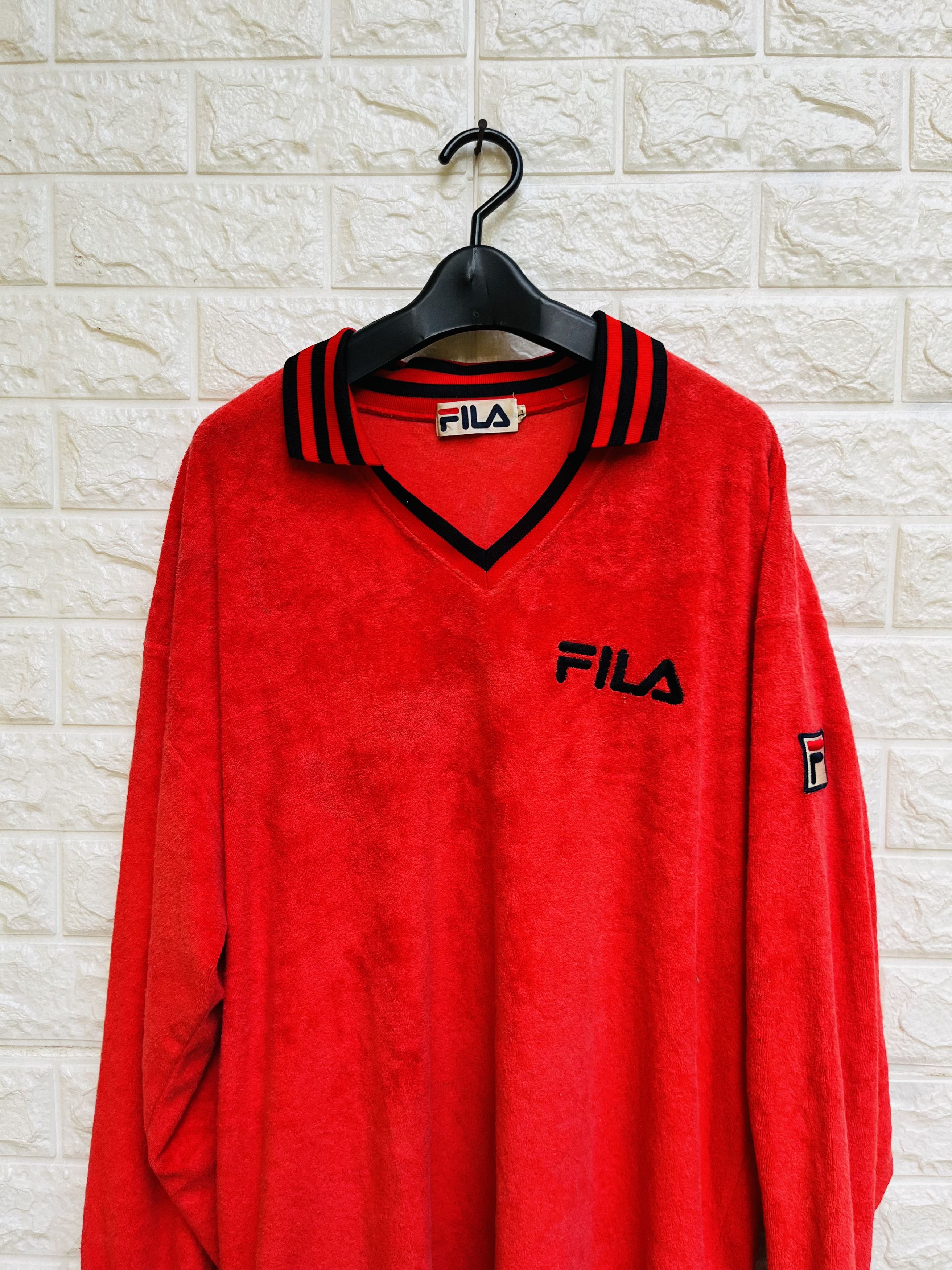 Fila × Vintage Vintage Fila Big Logo Japanese Designer Fashion Style Size US XL / EU 56 / 4 - 3 Thumbnail