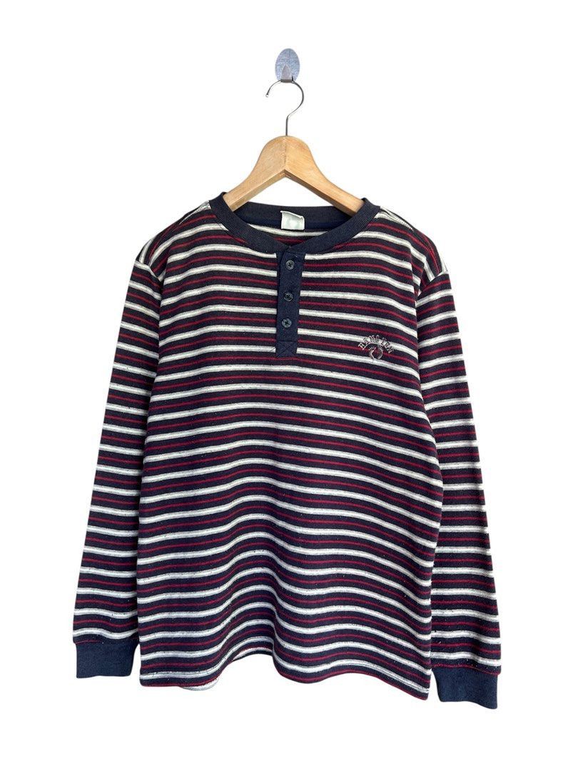 Hang Ten Vintage Hang ten Striped Design Sweatshirt Size US M / EU 48-50 / 2 - 1 Thumbnail