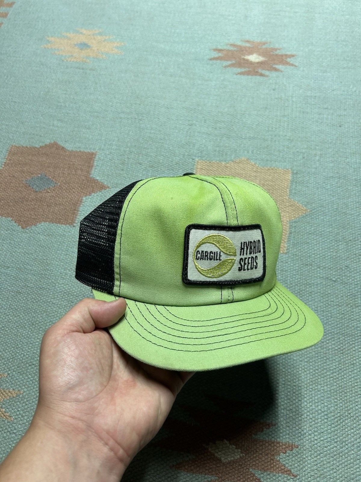 Vintage Vintage trucker hat swingster cargill seed patch farm faded Size ONE SIZE - 1 Thumbnail