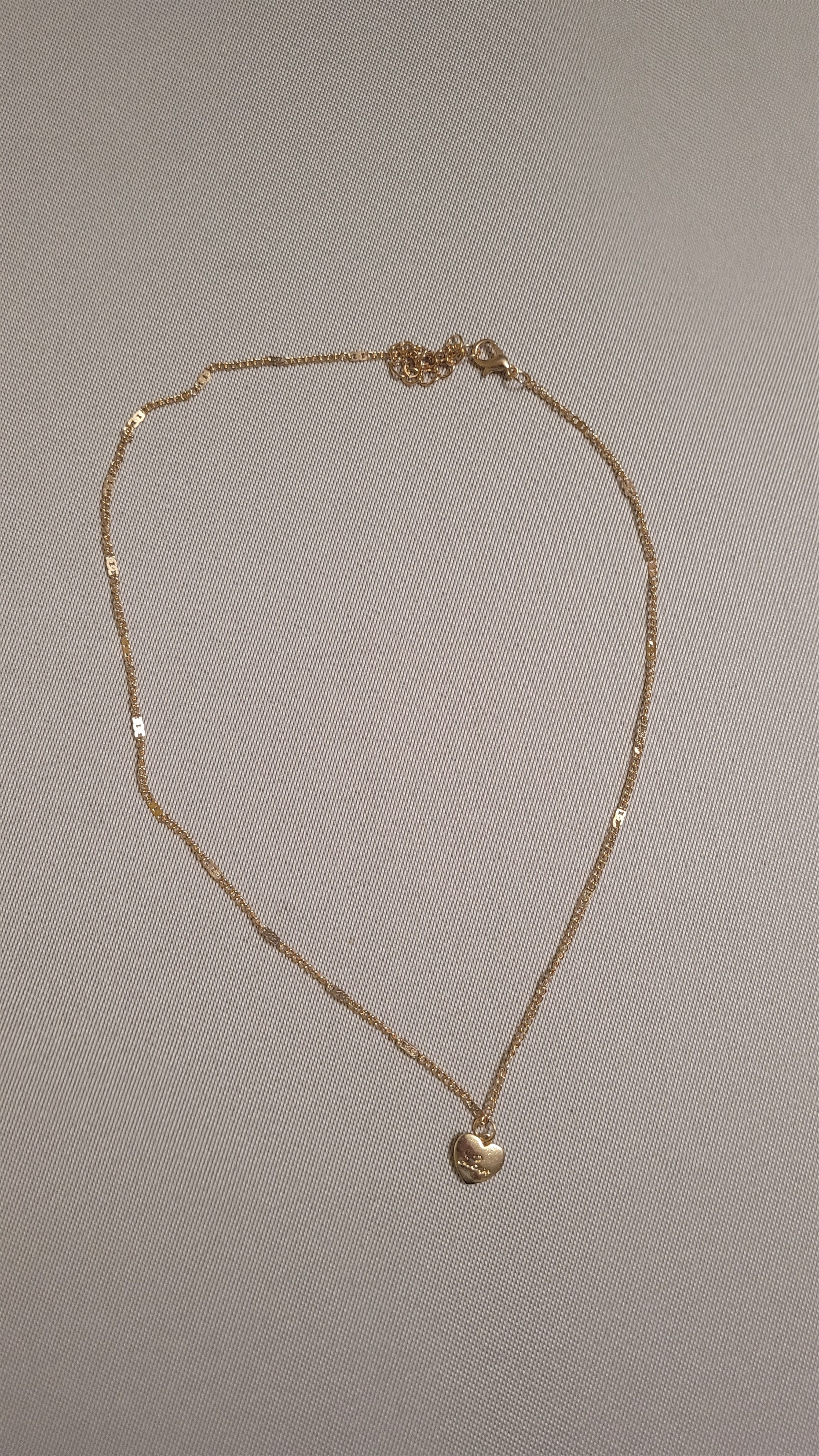 Vintage Gold necklace with heart Size ONE SIZE - 3 Thumbnail