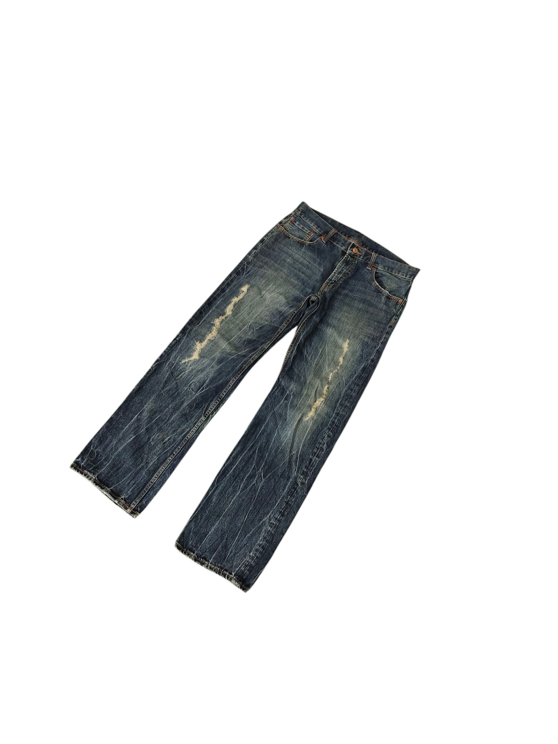 Kapital Vintage Japanese Brand Distress Denim Jeans Ppfm Undercover Size US 34 / EU 50 - 2 Thumbnail