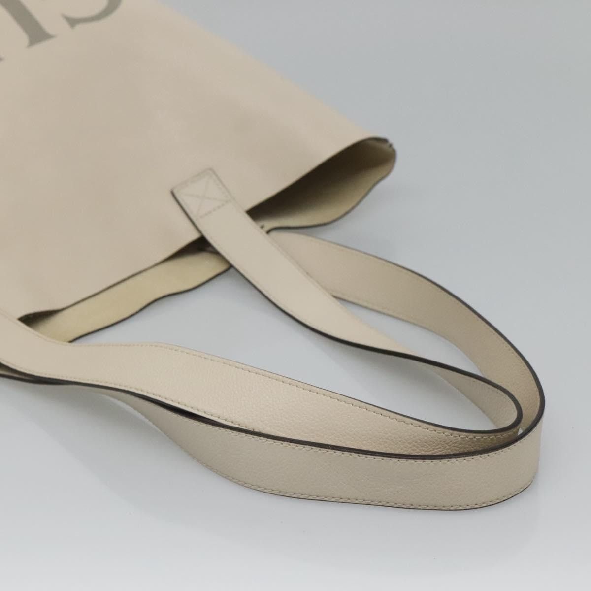 Gucci GUCCI Web Sherry Line Tote Bag Leather Ivory Size ONE SIZE - 7 Thumbnail
