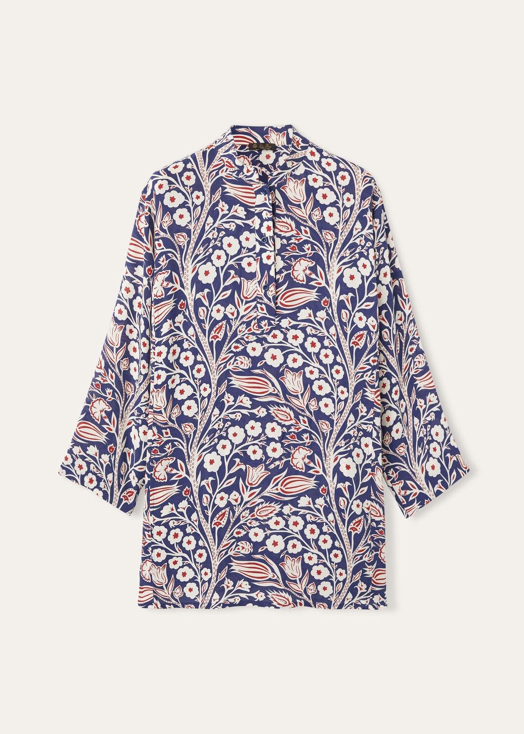 o1srvl11e0725 FAN8192 Sophia Silk Shirt in Multicolor